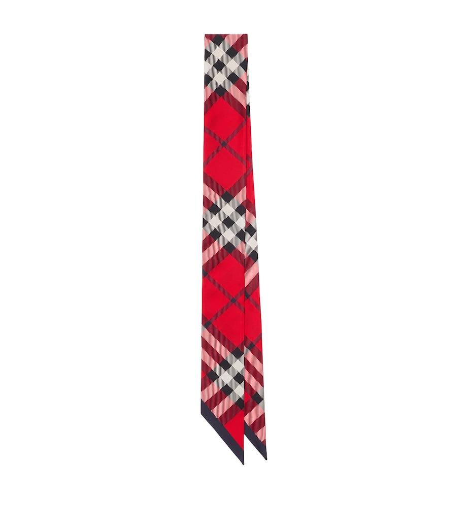 Burberry Silk Skinny Check Scarf Scarlett Image 1