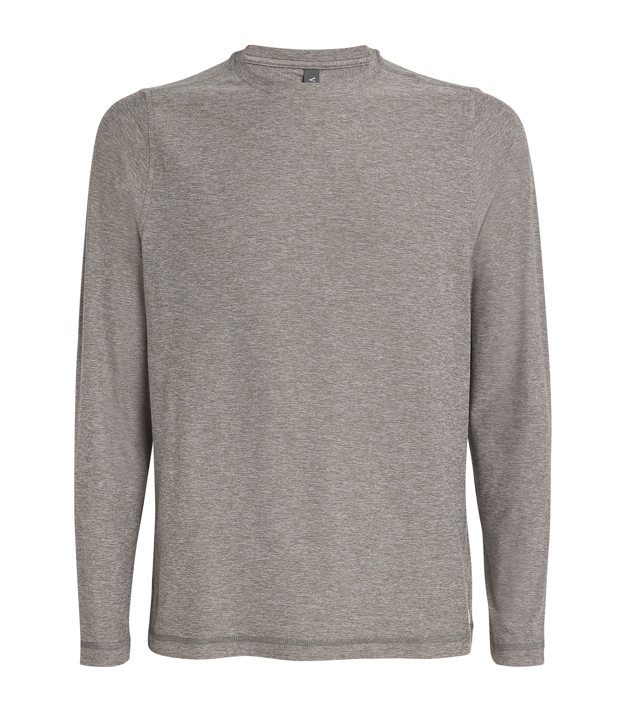 Vuori Strato Tech Long-sleeve T-shirt In Grey