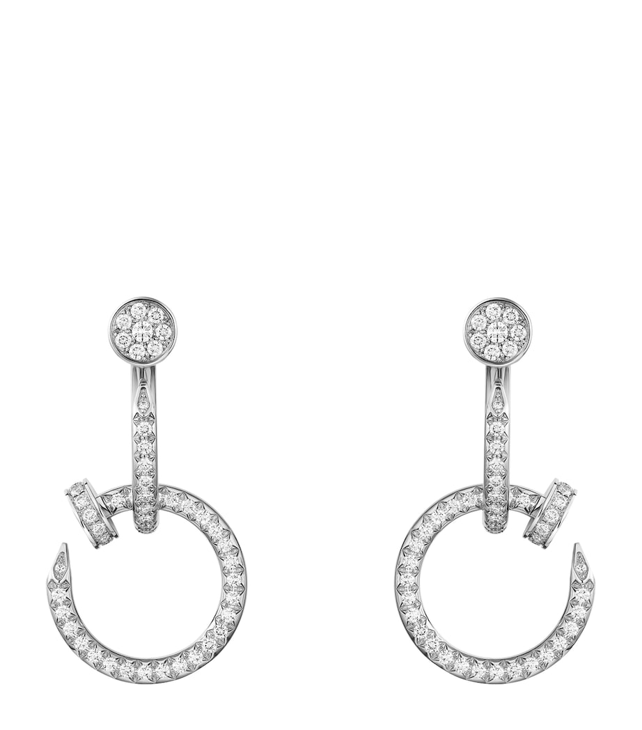 White Gold and Diamond Juste un Clou Earrings WHITE GOLD Image 1