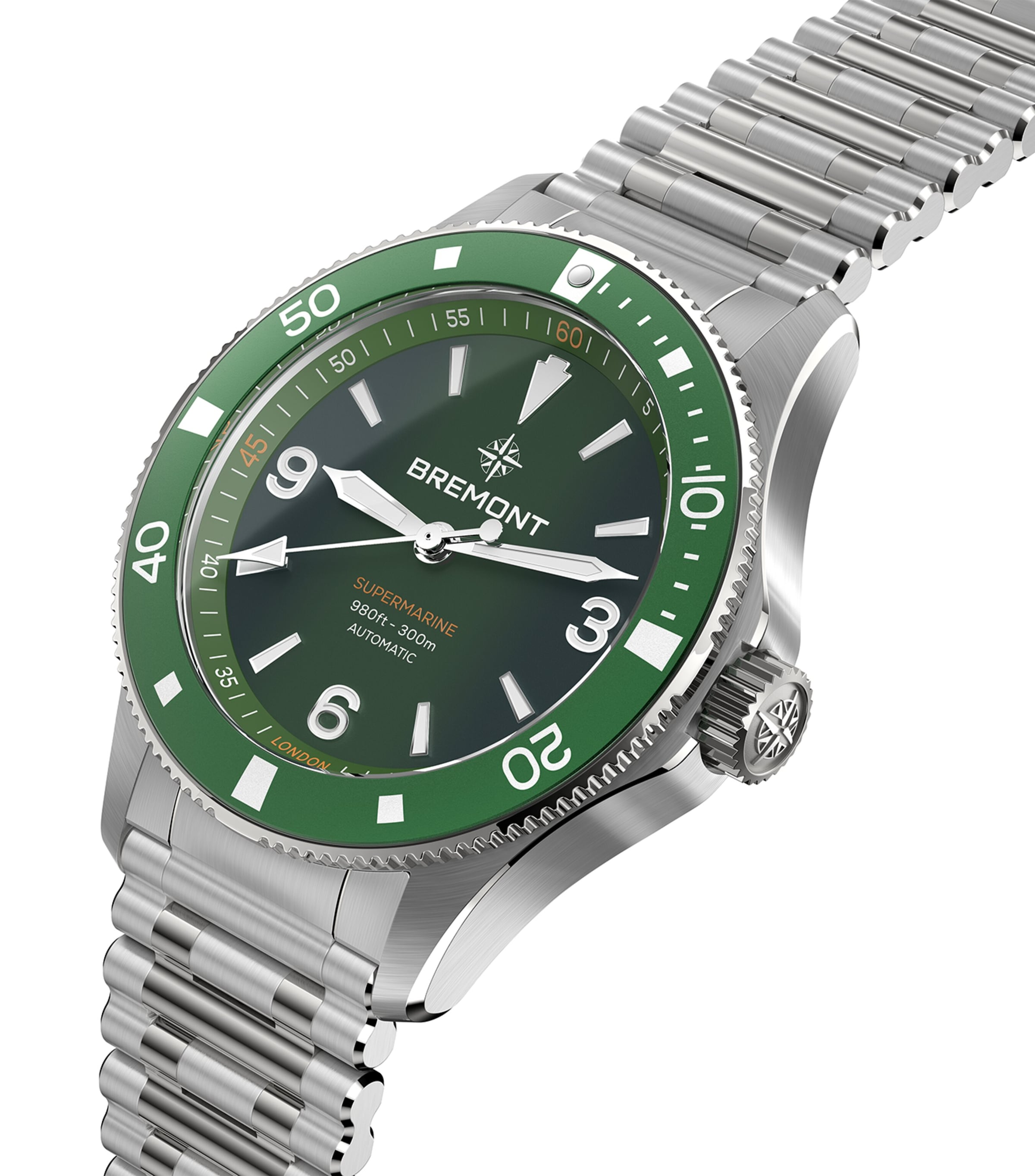 Bremont Stainless Steel 300m Supermarine Watch 40mm Black Image 2