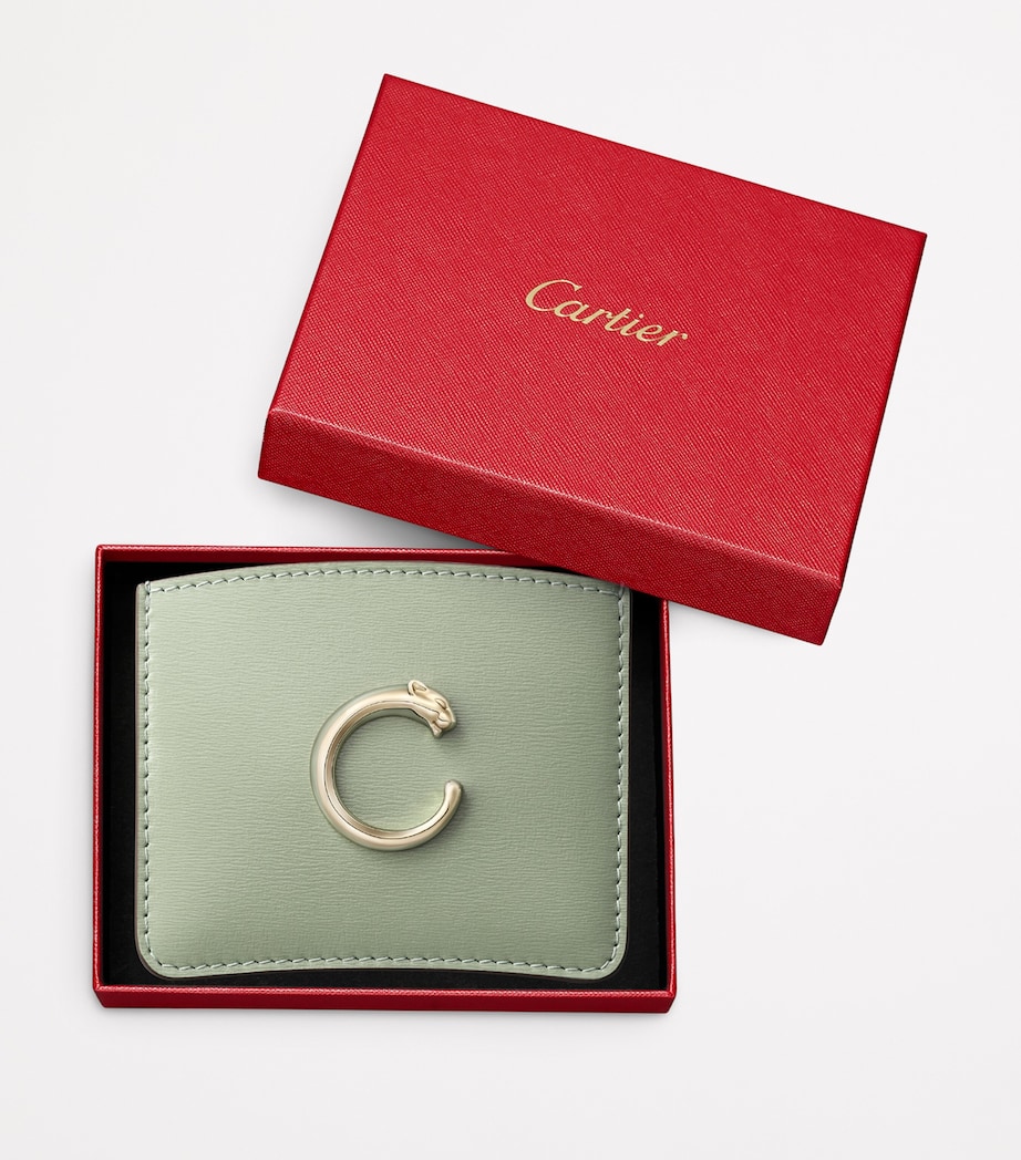 Panthère C de Cartier Card Holder SAGE GREEN Image 3
