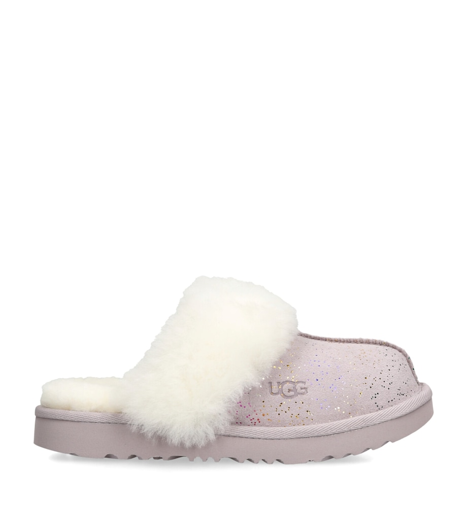 UGG Kids Suede Cozy II Shimmer Sky Slippers Lilac Image 1