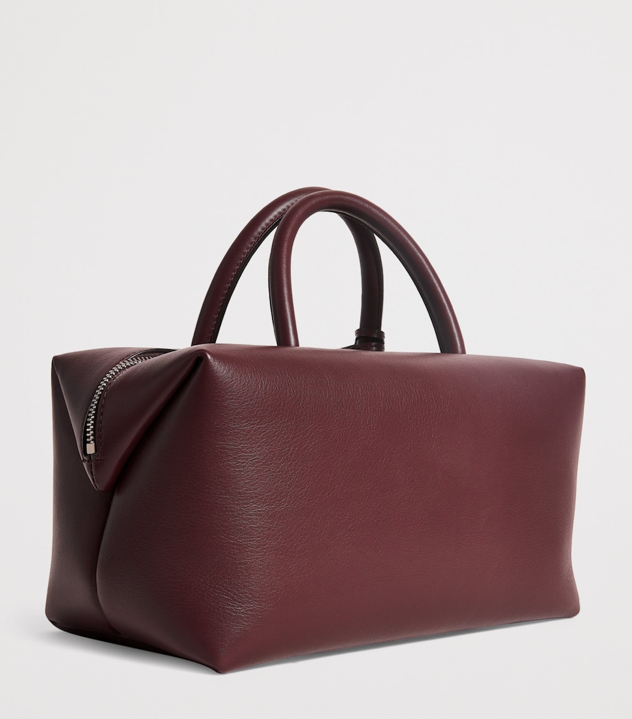 Medium Leather Bowler Bag BORDEAUX Image 3