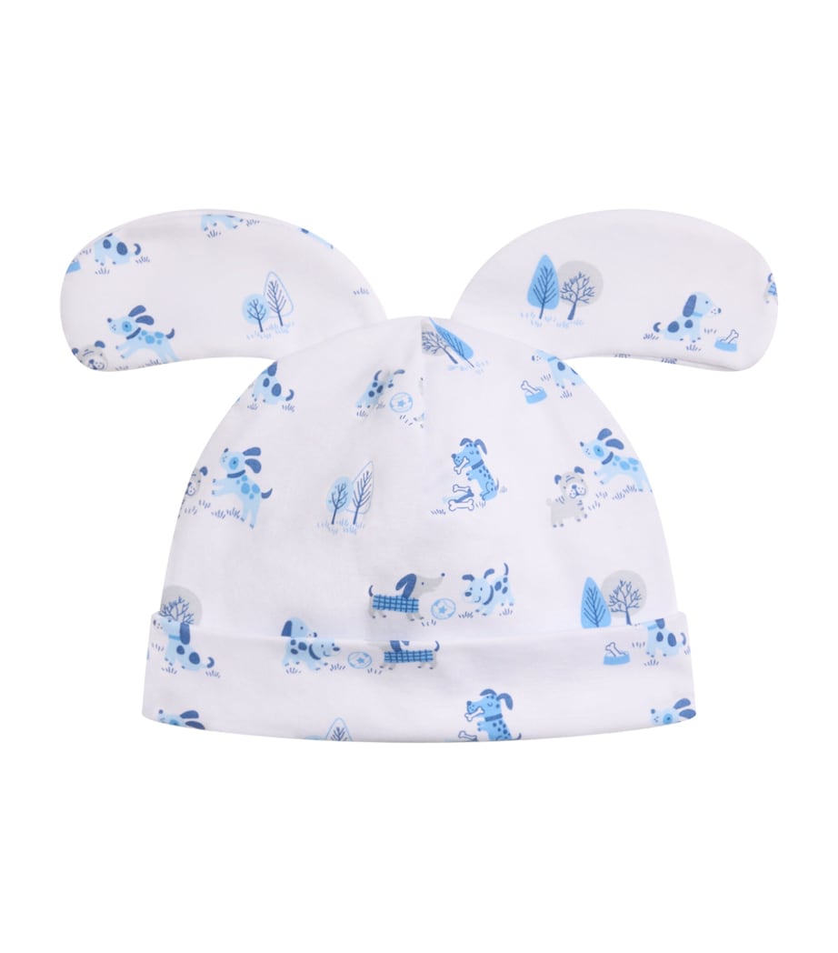 Puppy Park Fun Print Hat K400BLUE Image 1