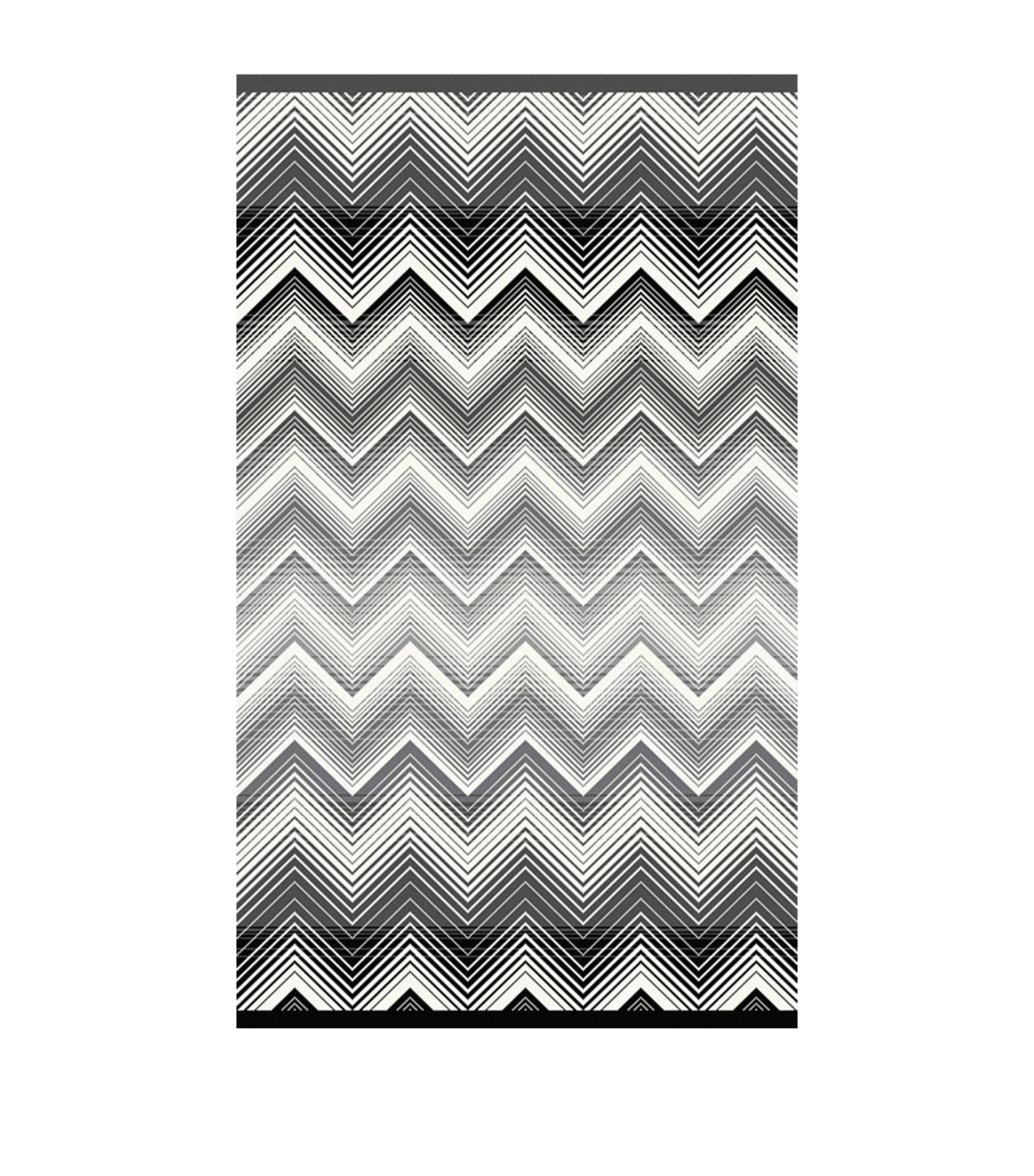 Missoni Home Marea Bath Towel (100cm x 60cm) Black/white Image 1