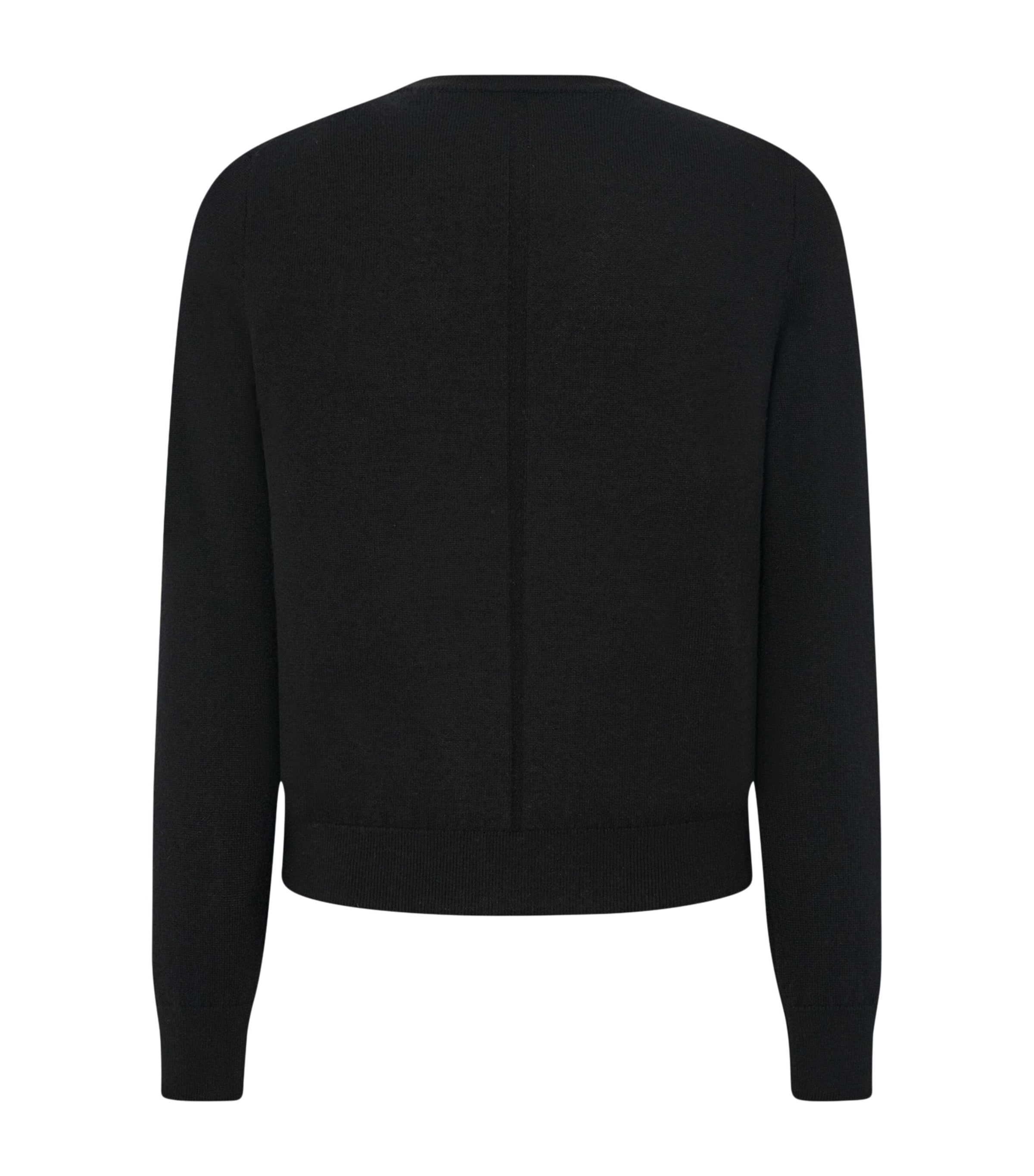 The Row Mens Benji Cashmere Sweater Black Image 2