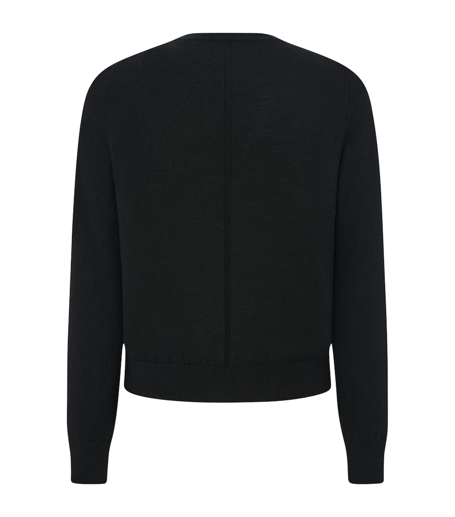 The Row Mens Benji Cashmere Sweater Black Image 2