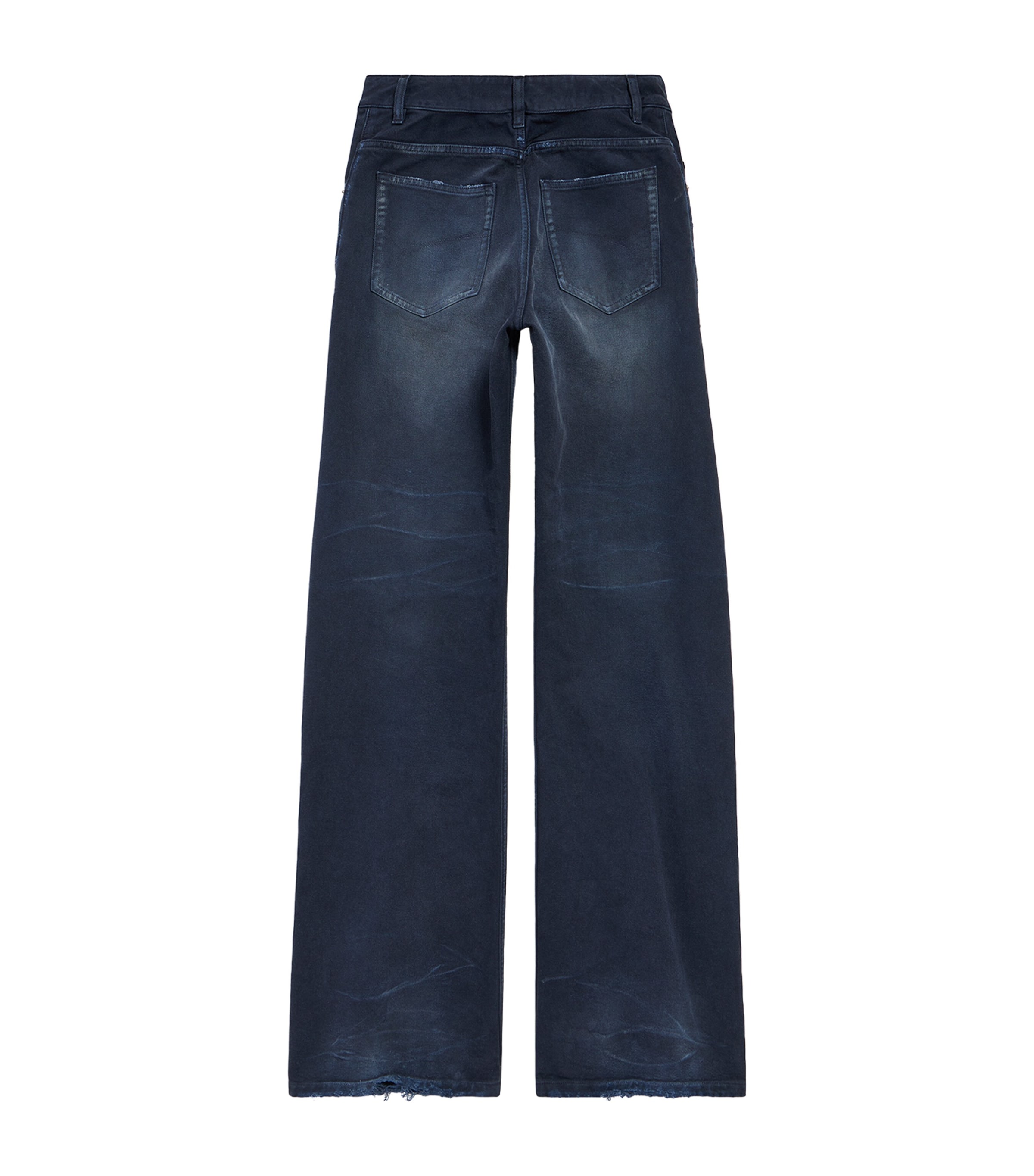 Distressed Curved Waist Jeans 8074 Image 6