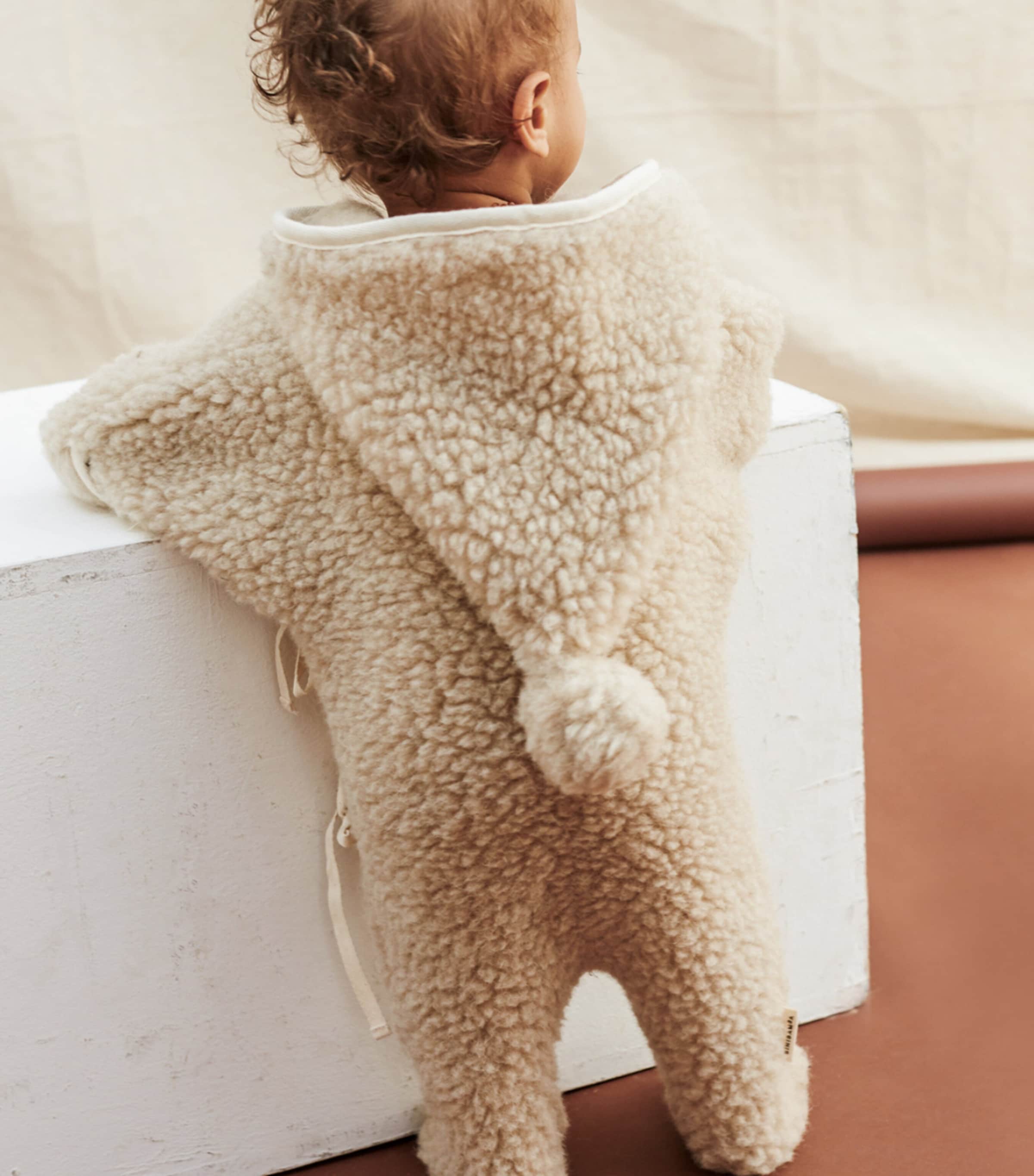 Binibamba Merino Wool Peanut Sleepsuit (6-18 Months) Peanut Image 3