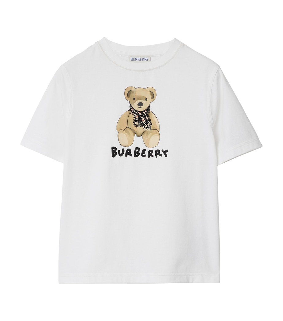 Cotton Thomas Bear T-Shirt WHITE Image 1