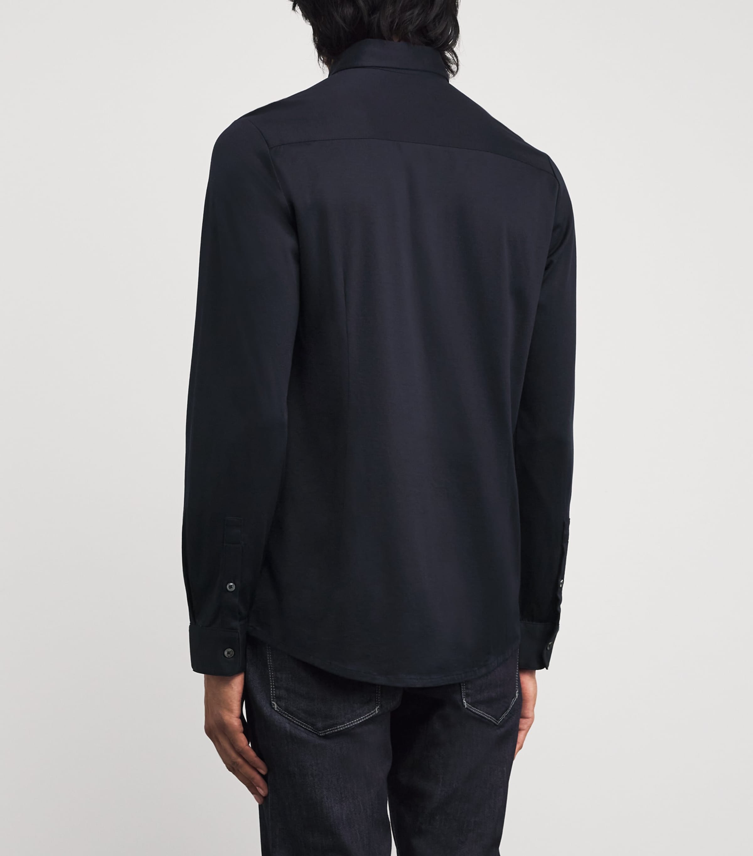 Lyocell-Cotton Long-Sleeve Shirt 920 Image 4