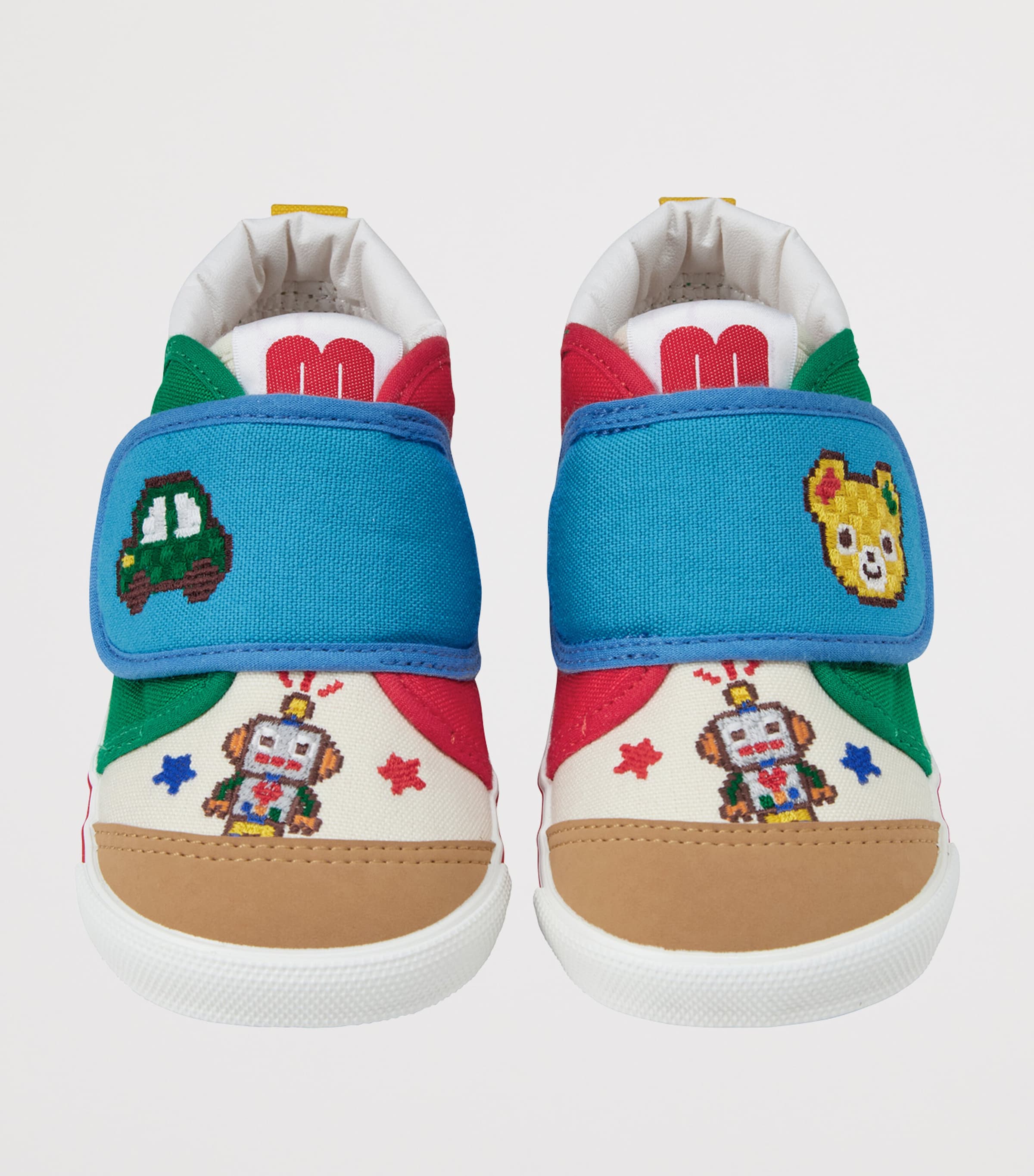 Miki House Canvas Embroidered Velcro Sneakers Image 4