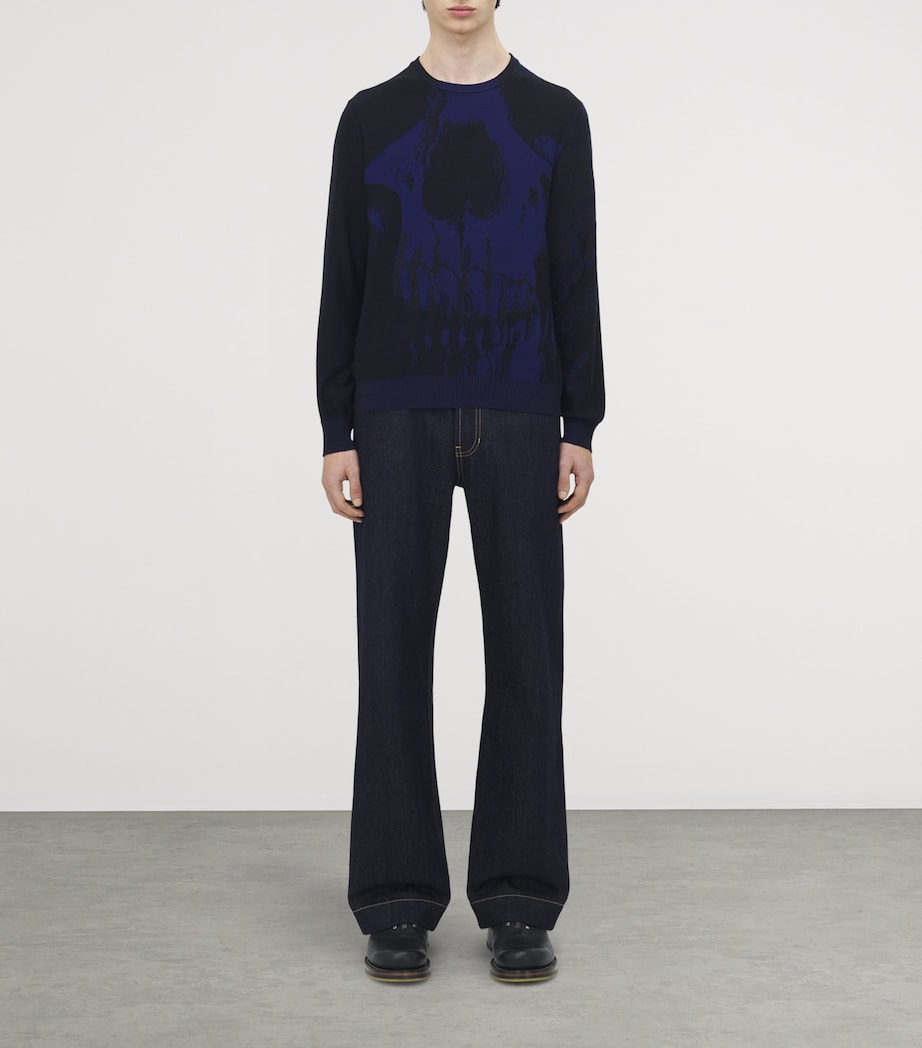 Wool Exploded Skull Sweater 4358 Image 2