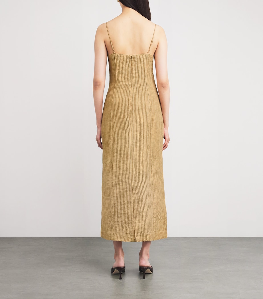 Lucille Midi Dress 1BP LIGHT CAMEL Image 3