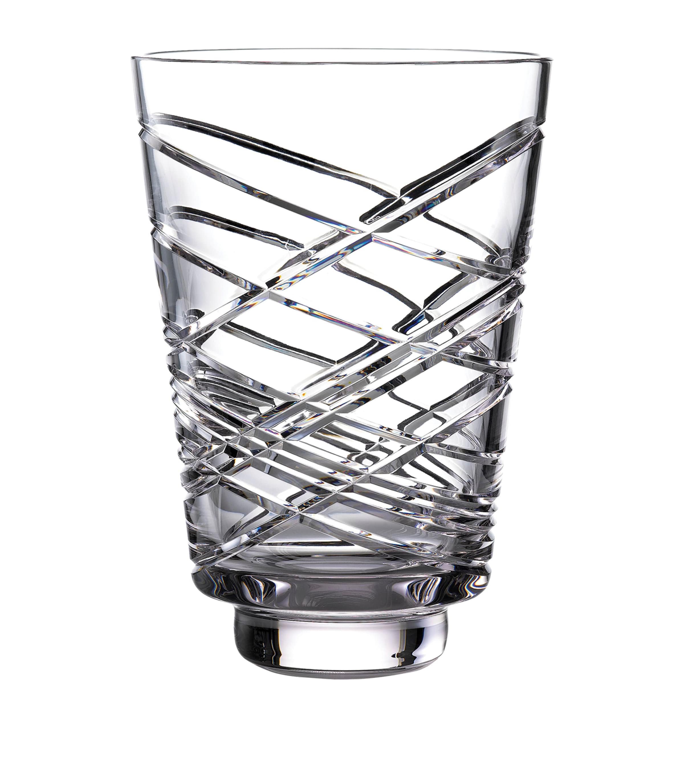 Waterford Crystal Aran Vase In Clear
