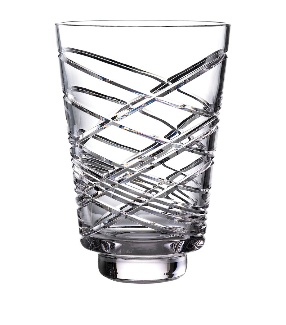 Crystal Aran Vase (30cm) CLEAR Image 1
