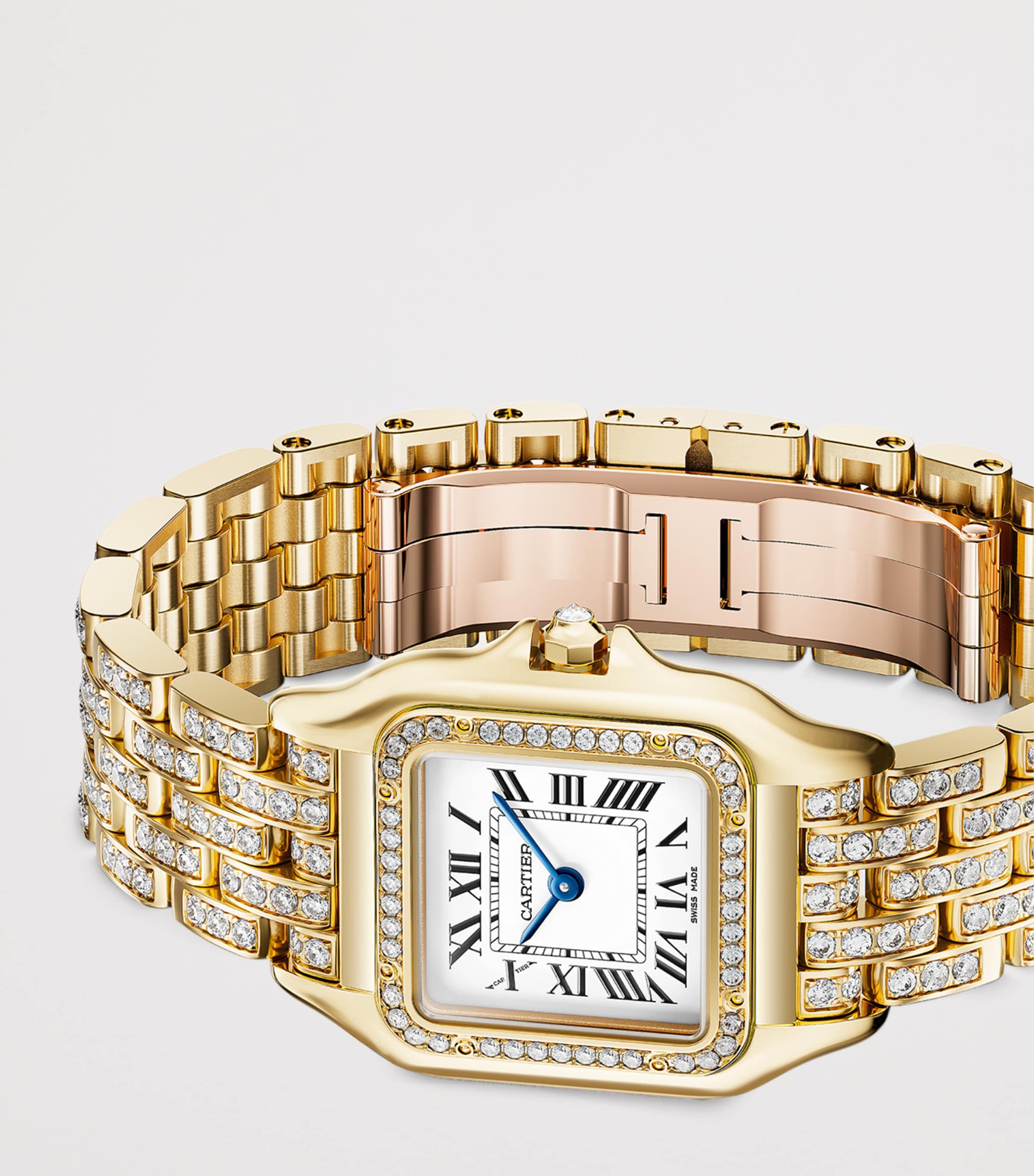 Yellow Gold and Diamond Panthère de Cartier Watch 26.7mm SILVER Image 6