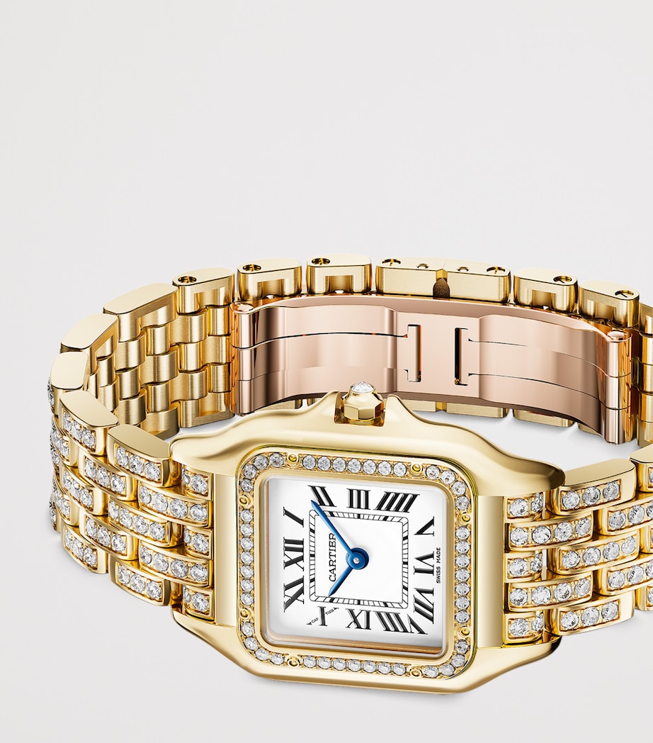 Yellow Gold and Diamond Panthère de Cartier Watch 26.7mm SILVER Image 6