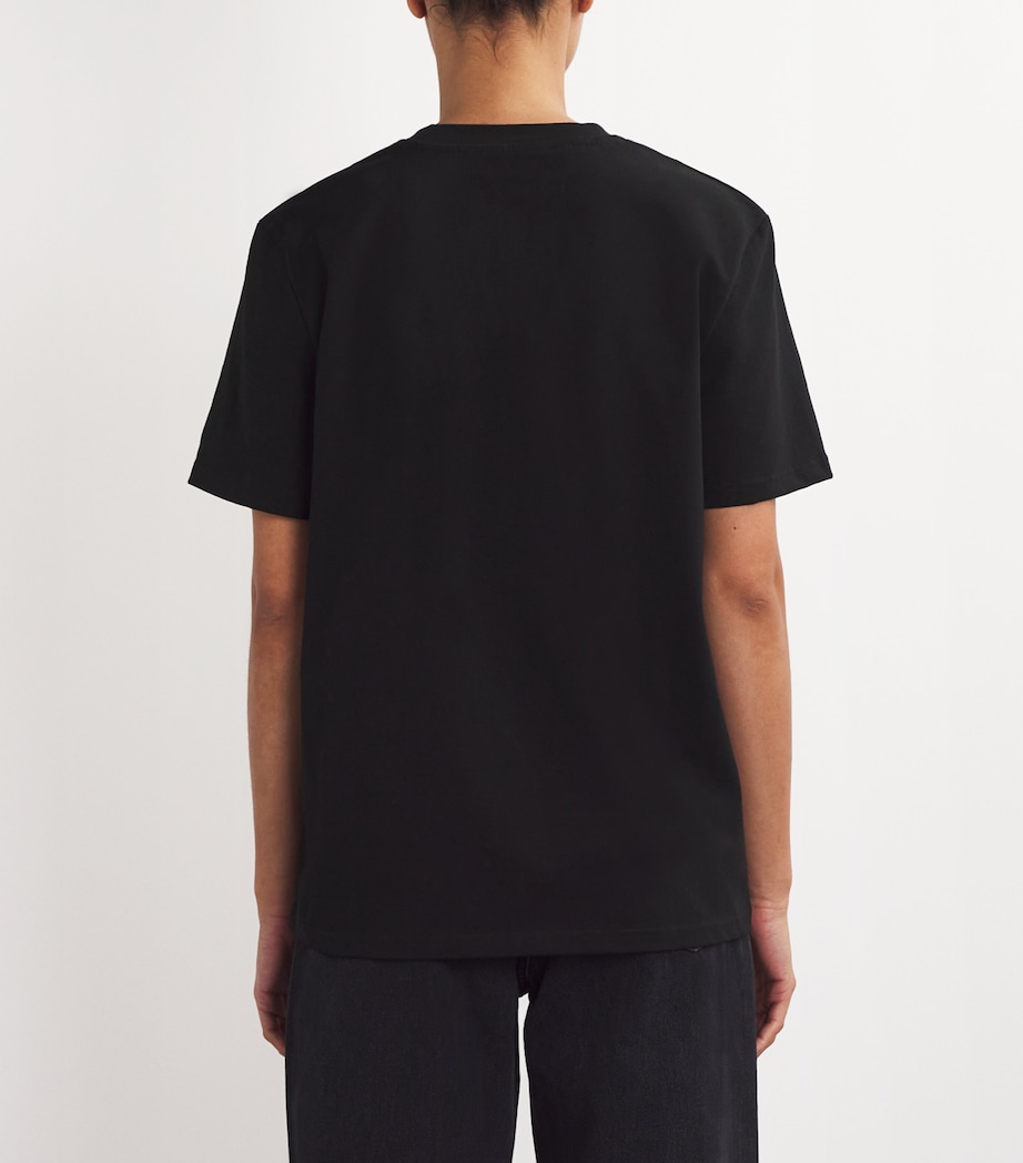 Cotton Oversized T-Shirt BLACK Image 4