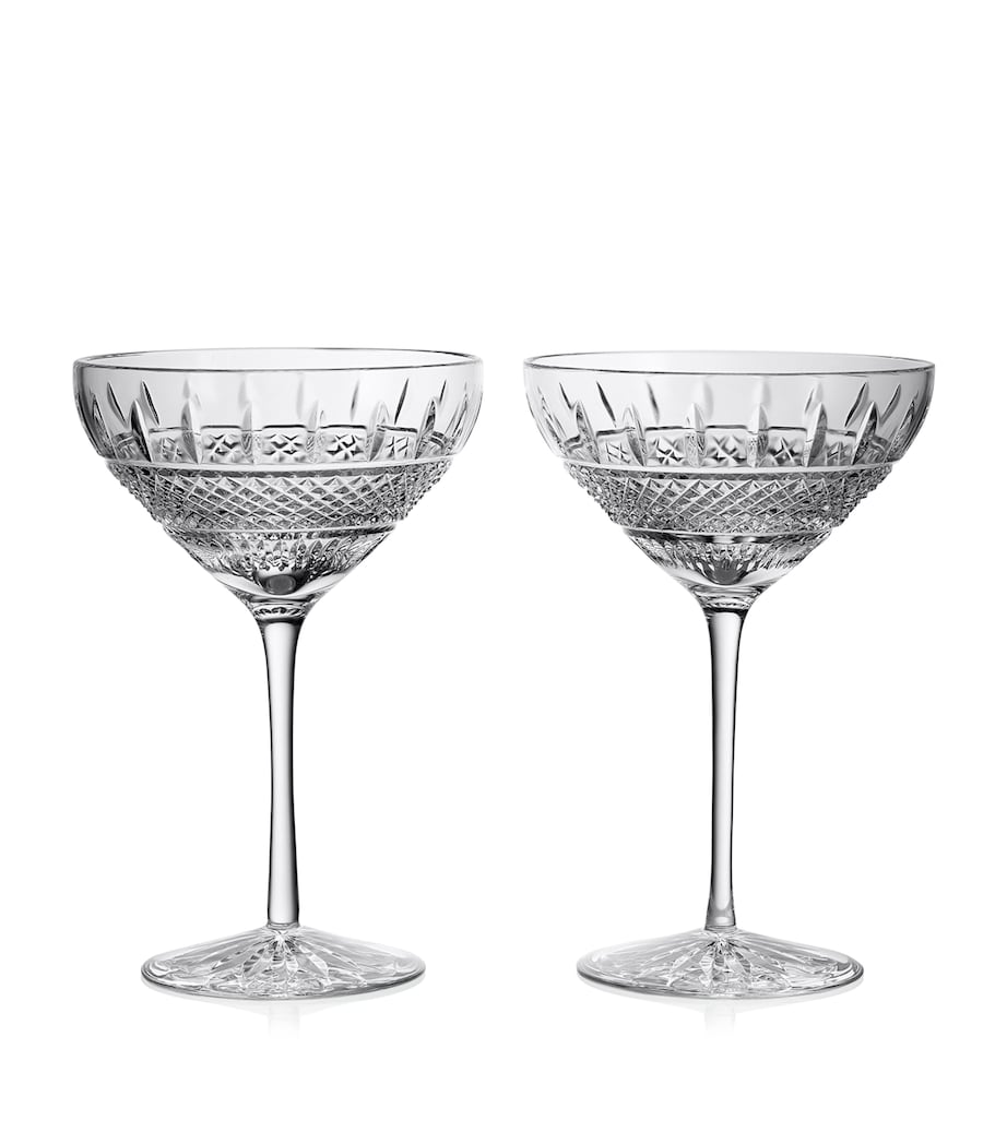 Set of 2 Irish Lace Martini Glasses (280ml) CLEAR Image 1