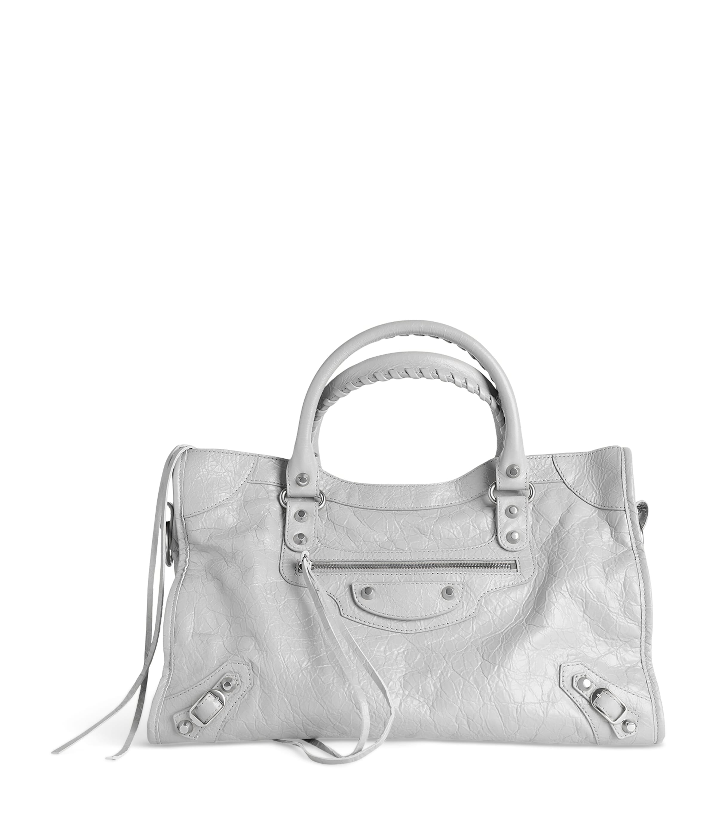 Balenciaga Medium Leather Le City Top-Handle Bag | Harrods US