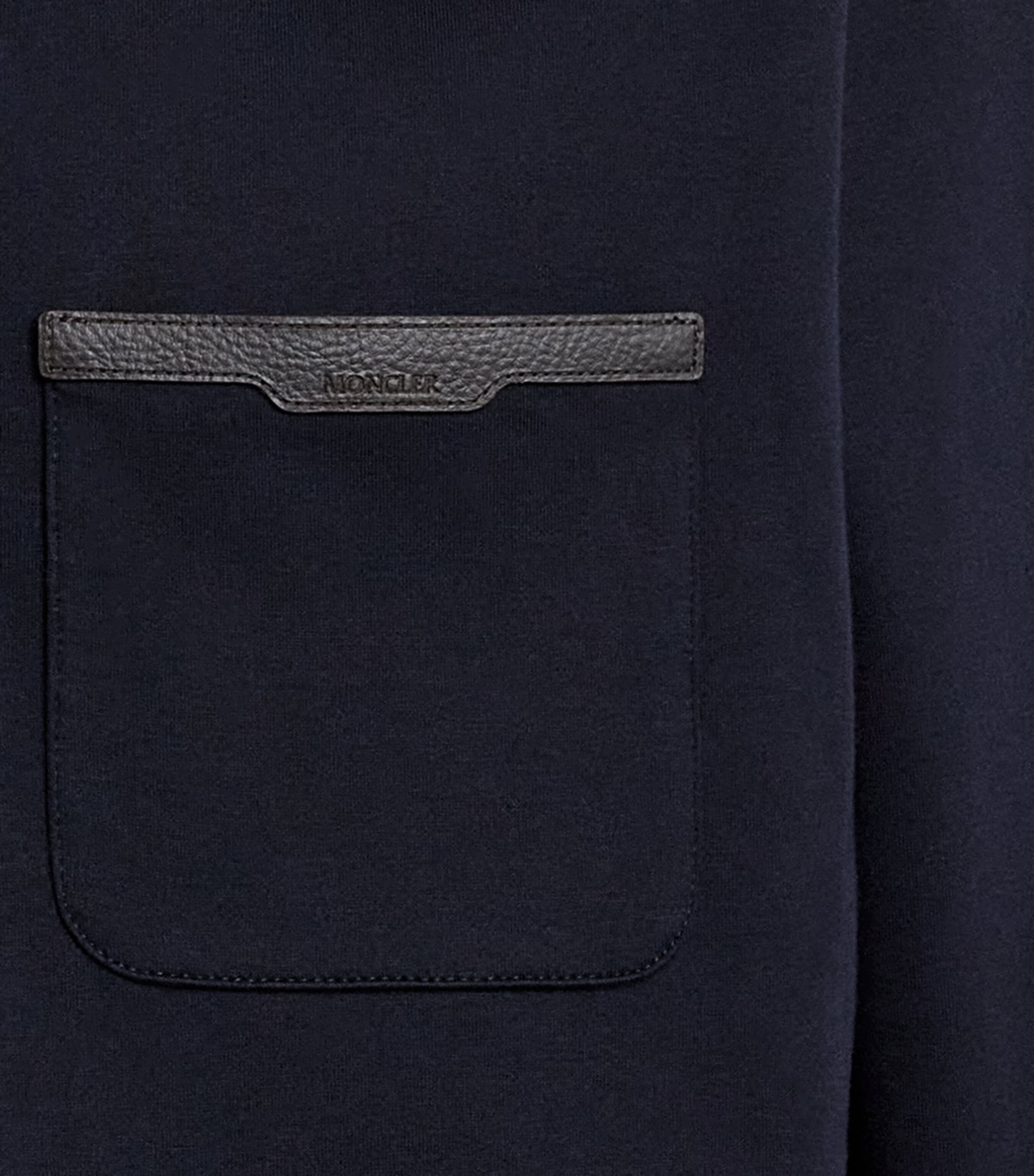 Cotton-Blend Jersey Half-Zip Sweater 779 Image 5