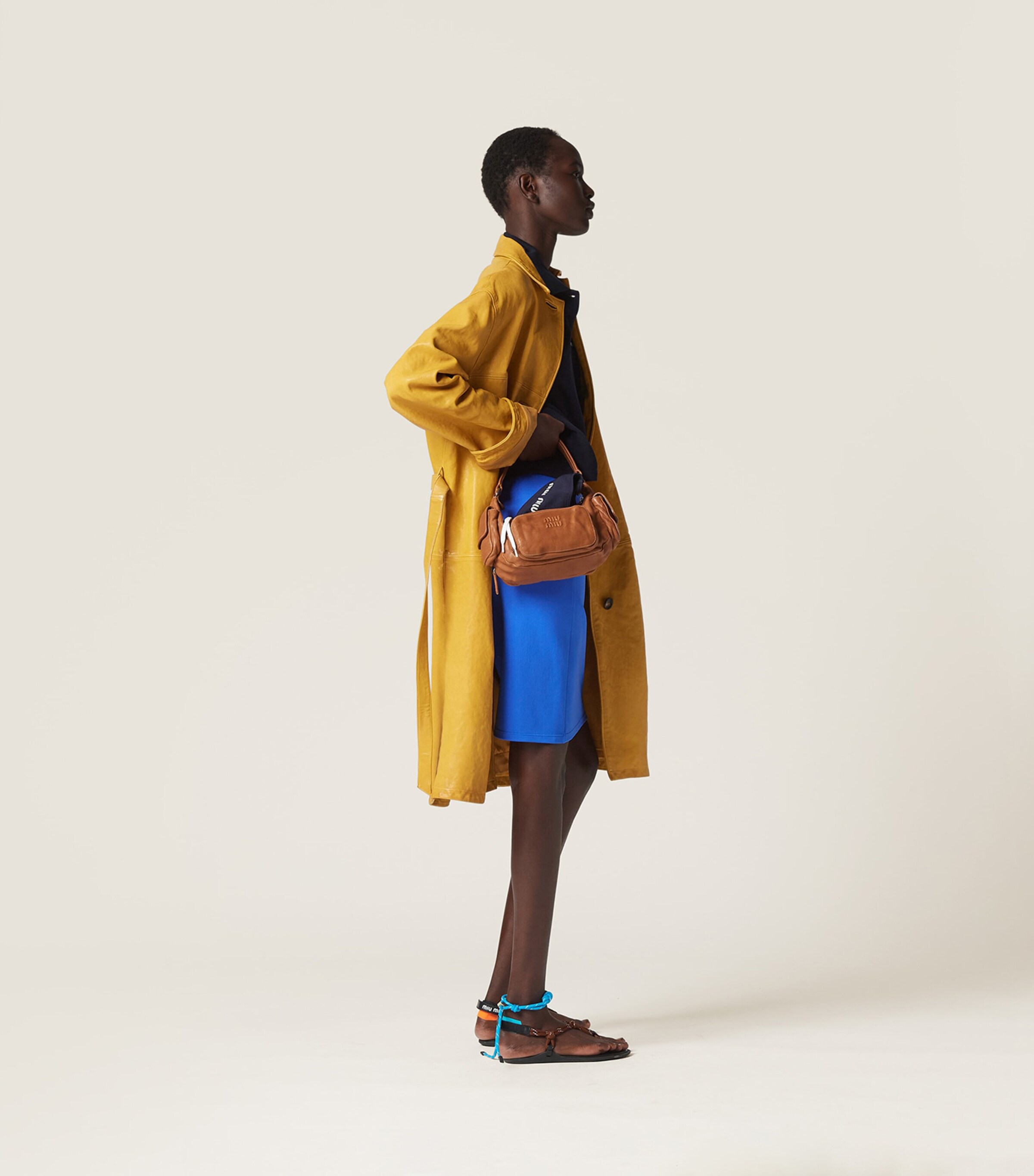 Miu Miu Nappa Leather Pocket Shoulder Bag Image 7