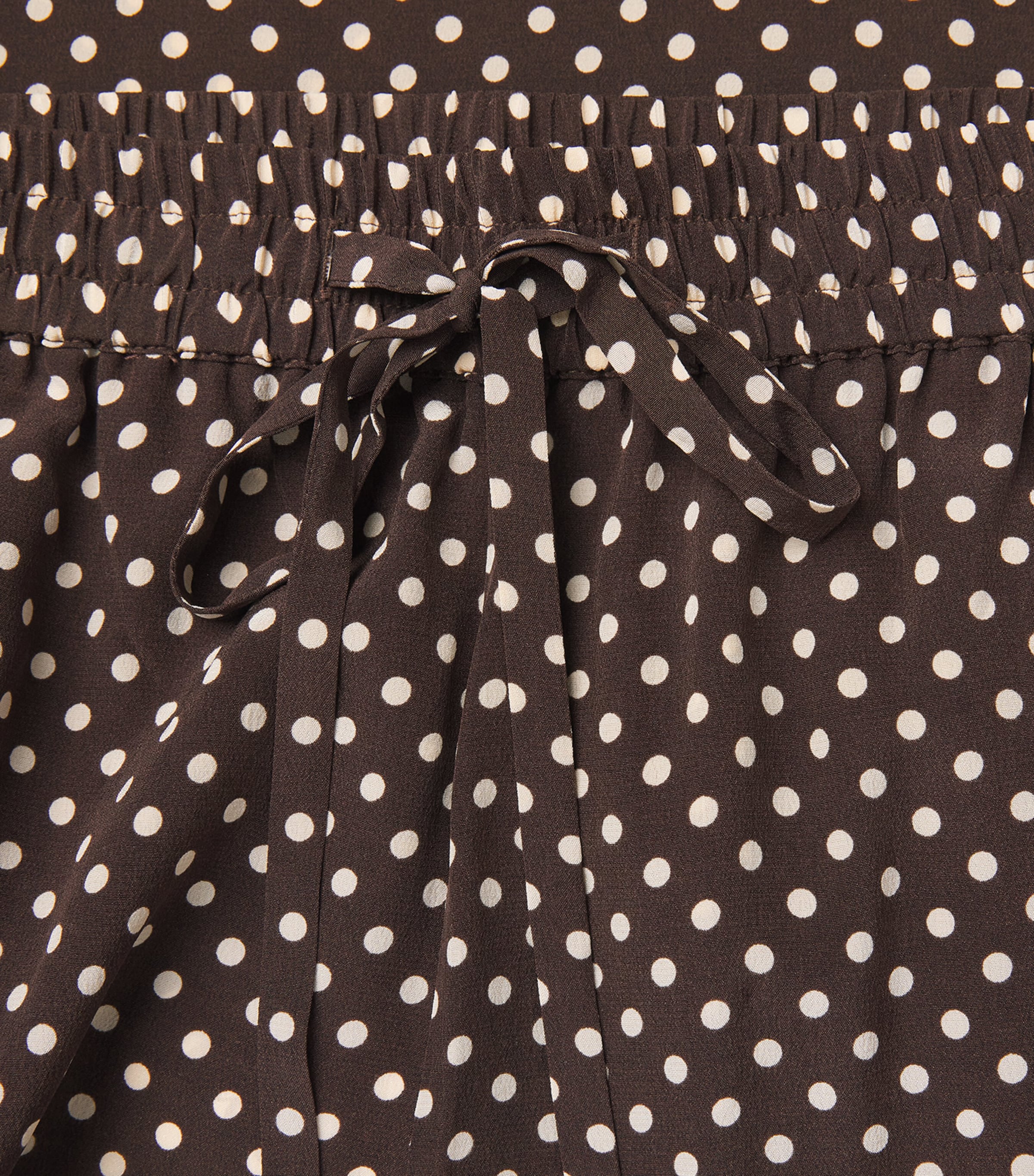 Matteau Womens Silk Wide-Leg Trousers Plka Dot Plk Chc Image 6