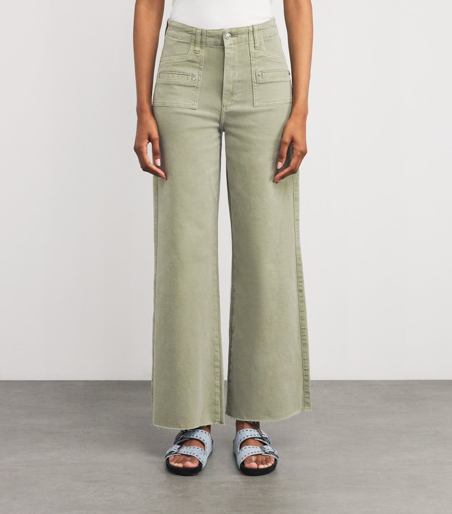 Anessa High-Rise Wide-Leg Jeans VINTAGE OAK MOSS Image 3