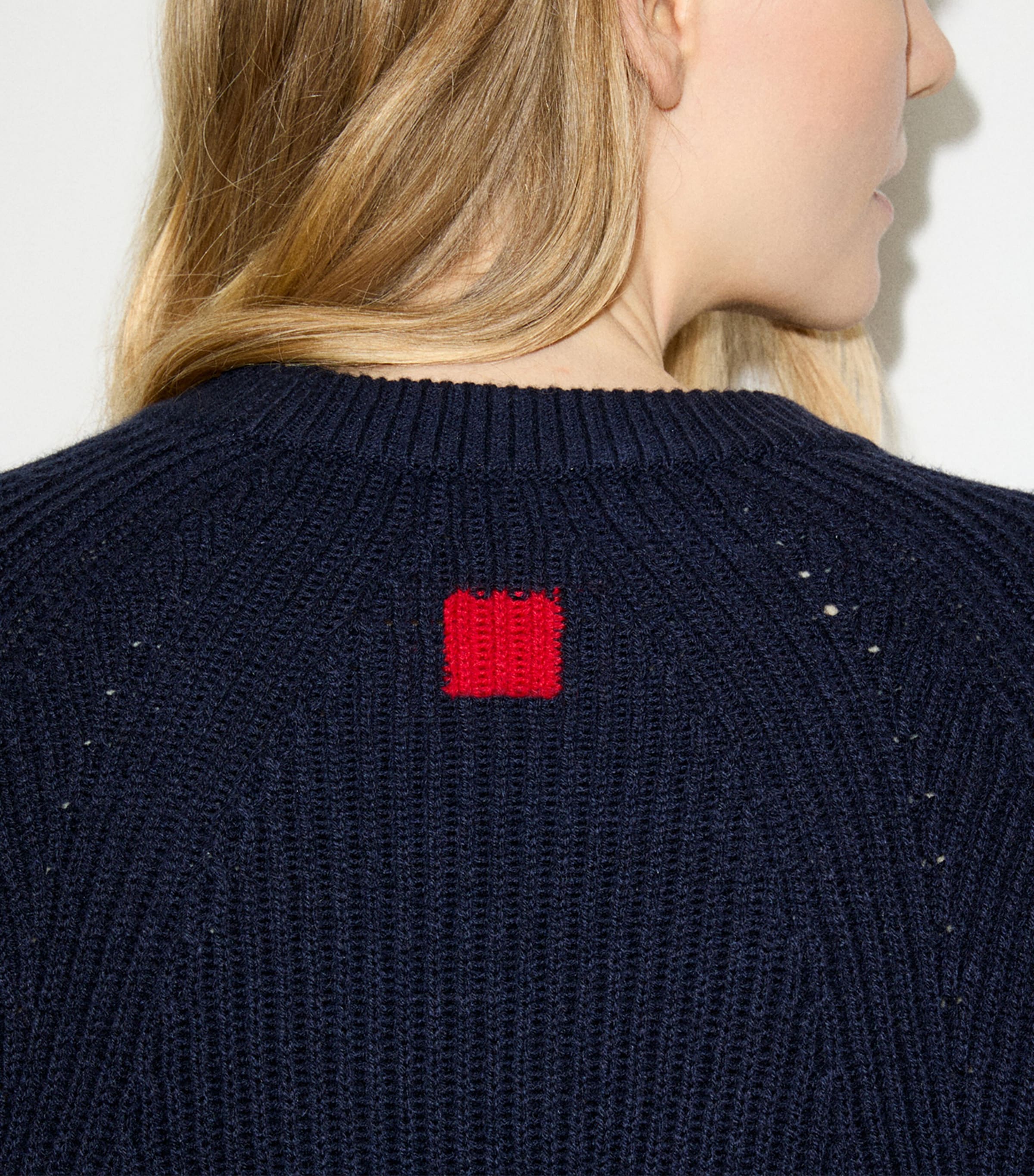 MAX&Co. Womens Wool-Cashmere Sweater Navy Image 5