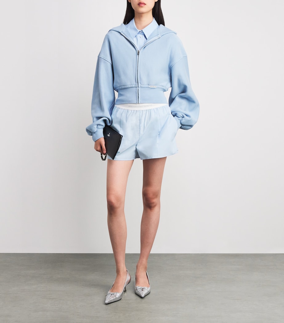 Cotton Logo Shorts 459B OXFORD BLUE Image 2