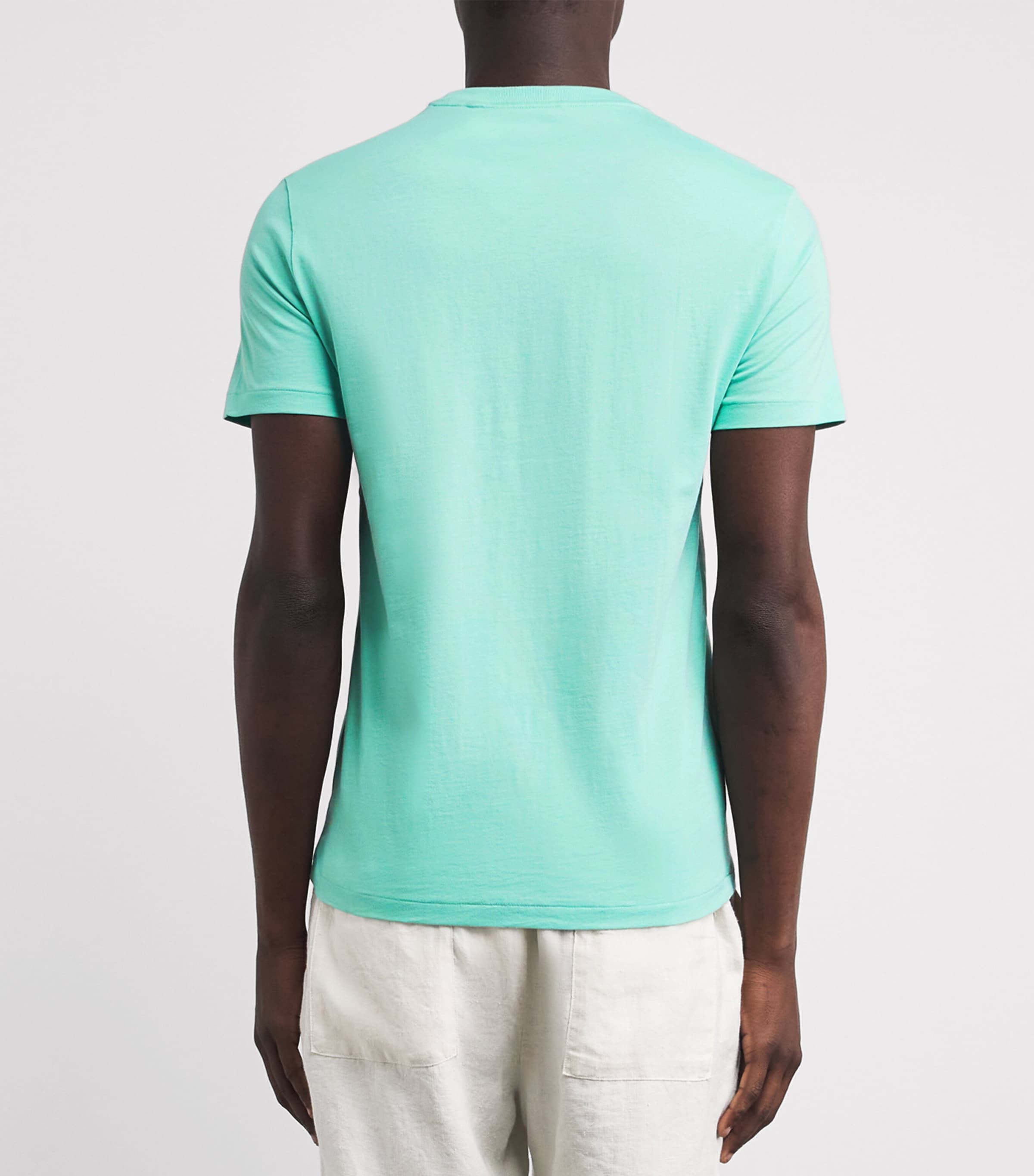 Polo Ralph Lauren Mens Cotton Custom-Fit Polo Pony T-Shirt Image 5