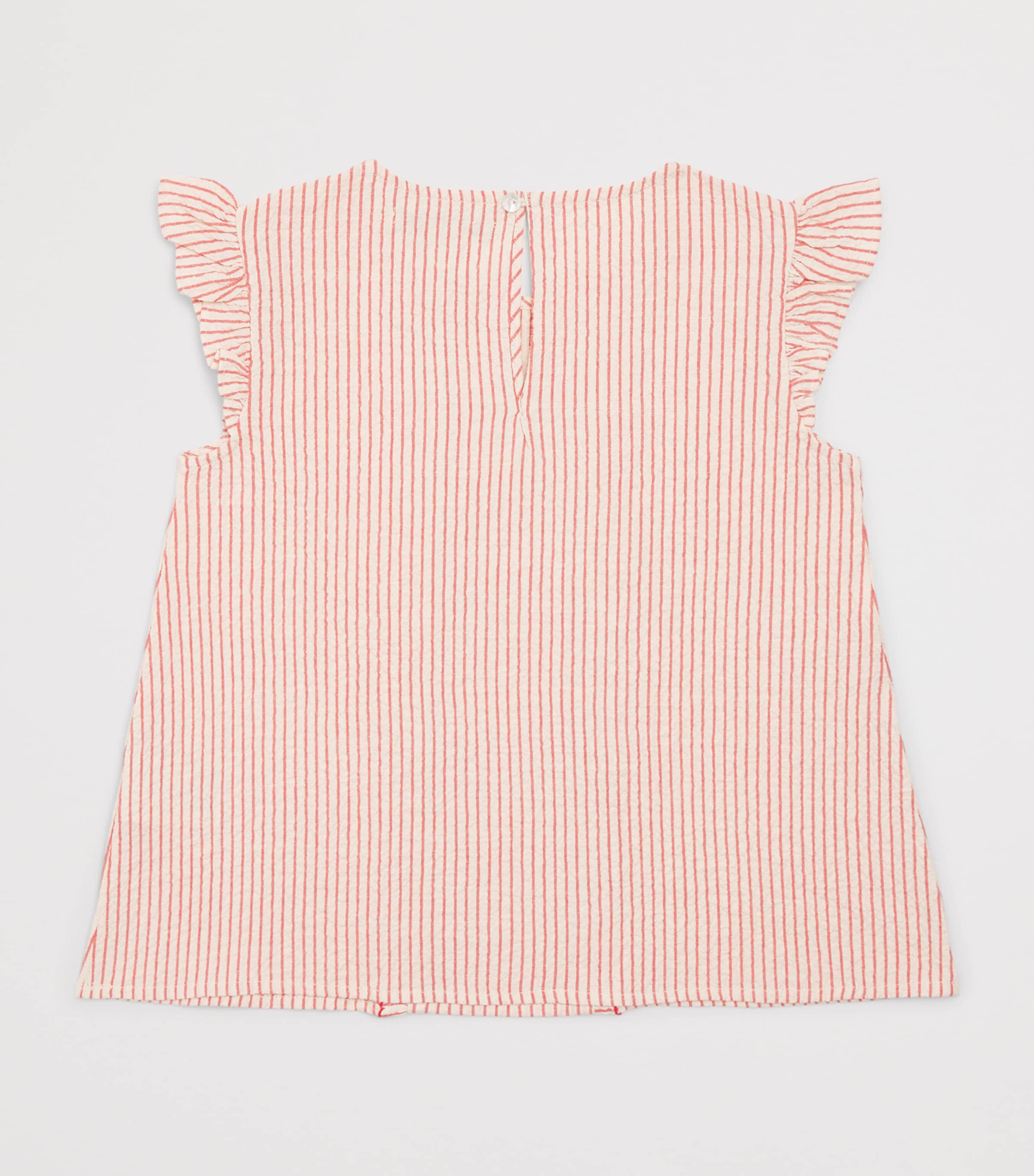 KONGES SLOJD Seersucker Stripe Ellie T-Shirt (9 Months-10 Years) Amour Image 2