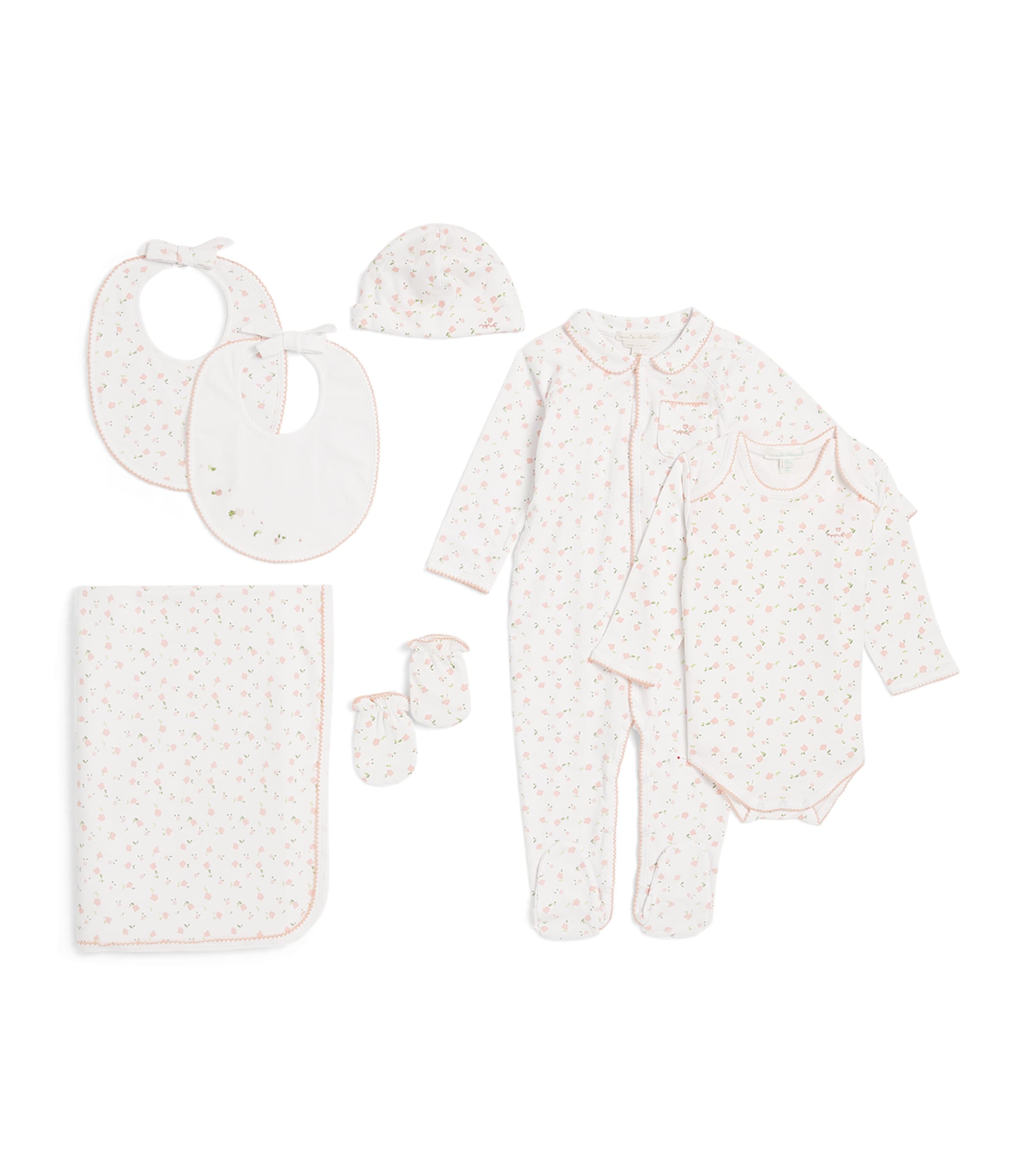 Marie-Chantal Pima Cotton Bloom Wind Gift Set (0-12 Months) Pink Image 1