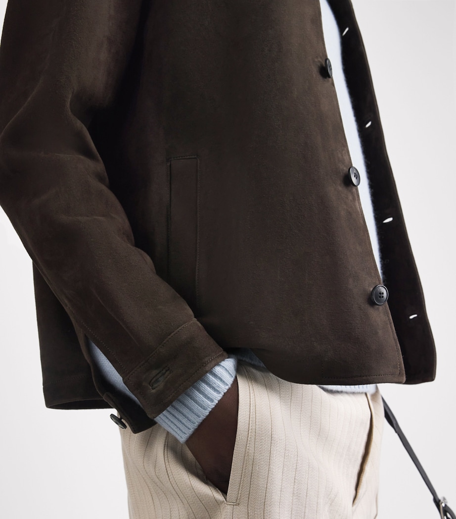 Suede Field Jacket BRGZ DARK BROWN26 Image 3