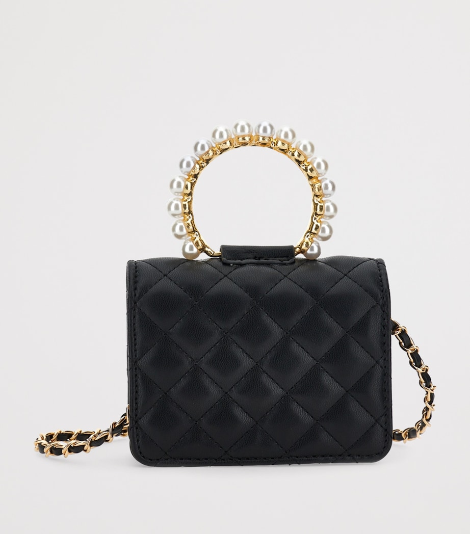 Pearl-Embellished City Bag NERO Image 3