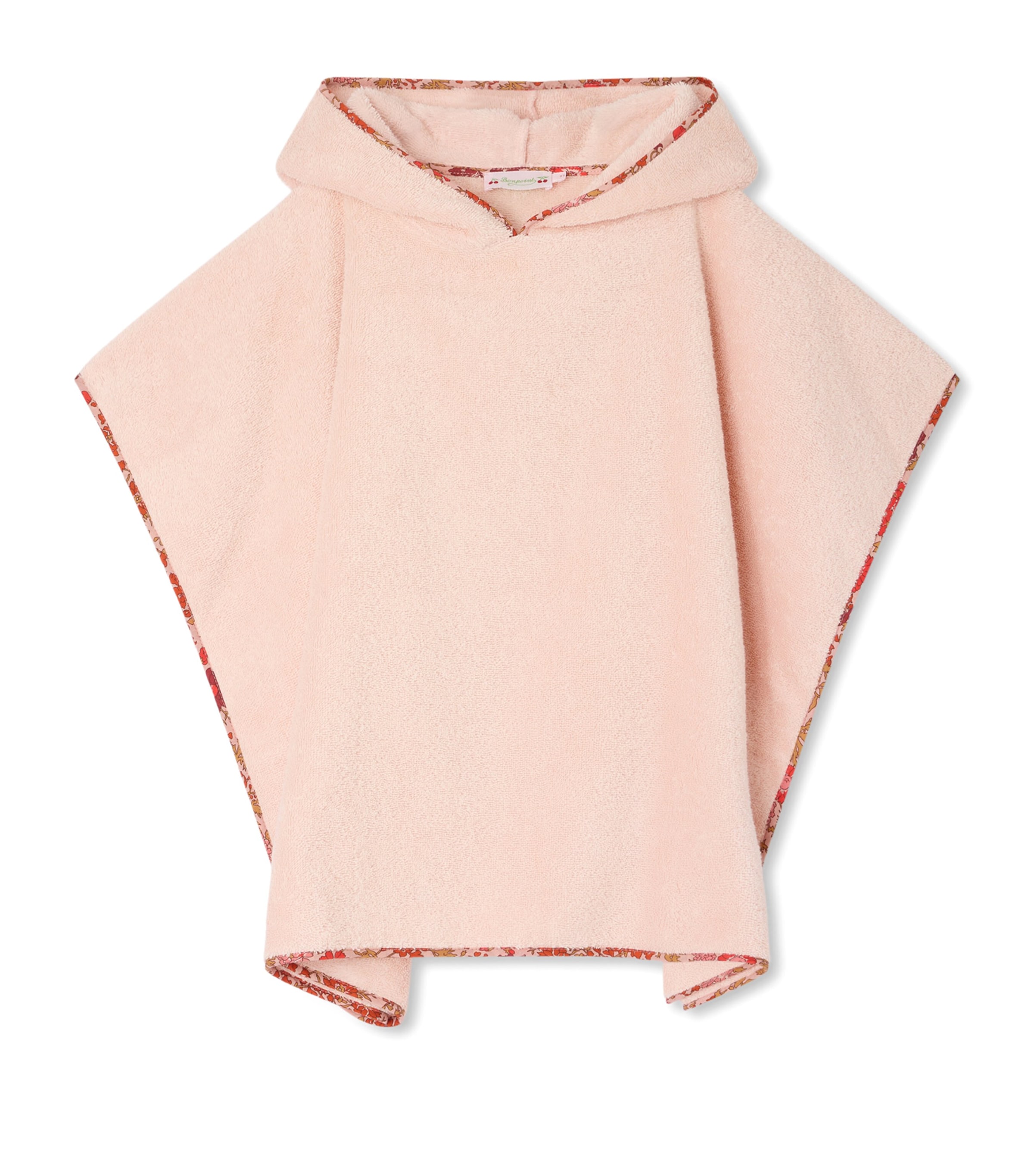 Bonpoint Cotton Towel Poncho (4-8 Years) Rose Petale Image 1