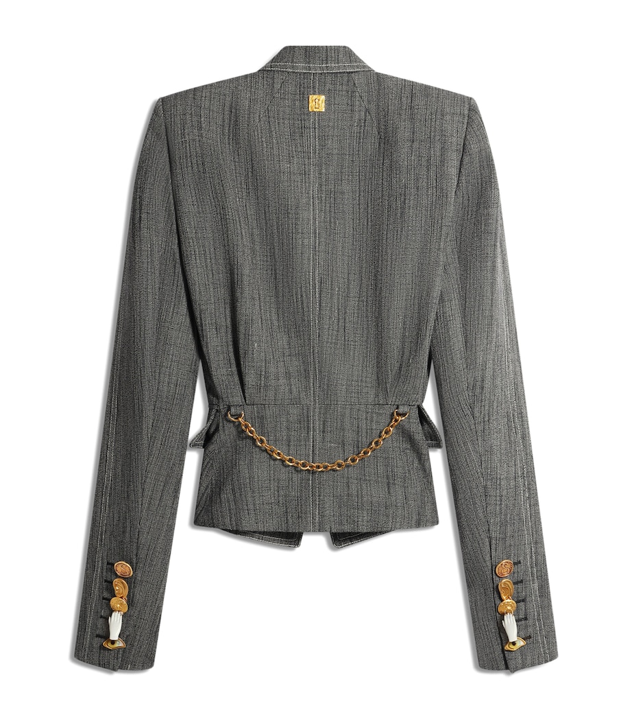 Schiaparelli Womens Canvas Elsa Jacket Grey Image 5