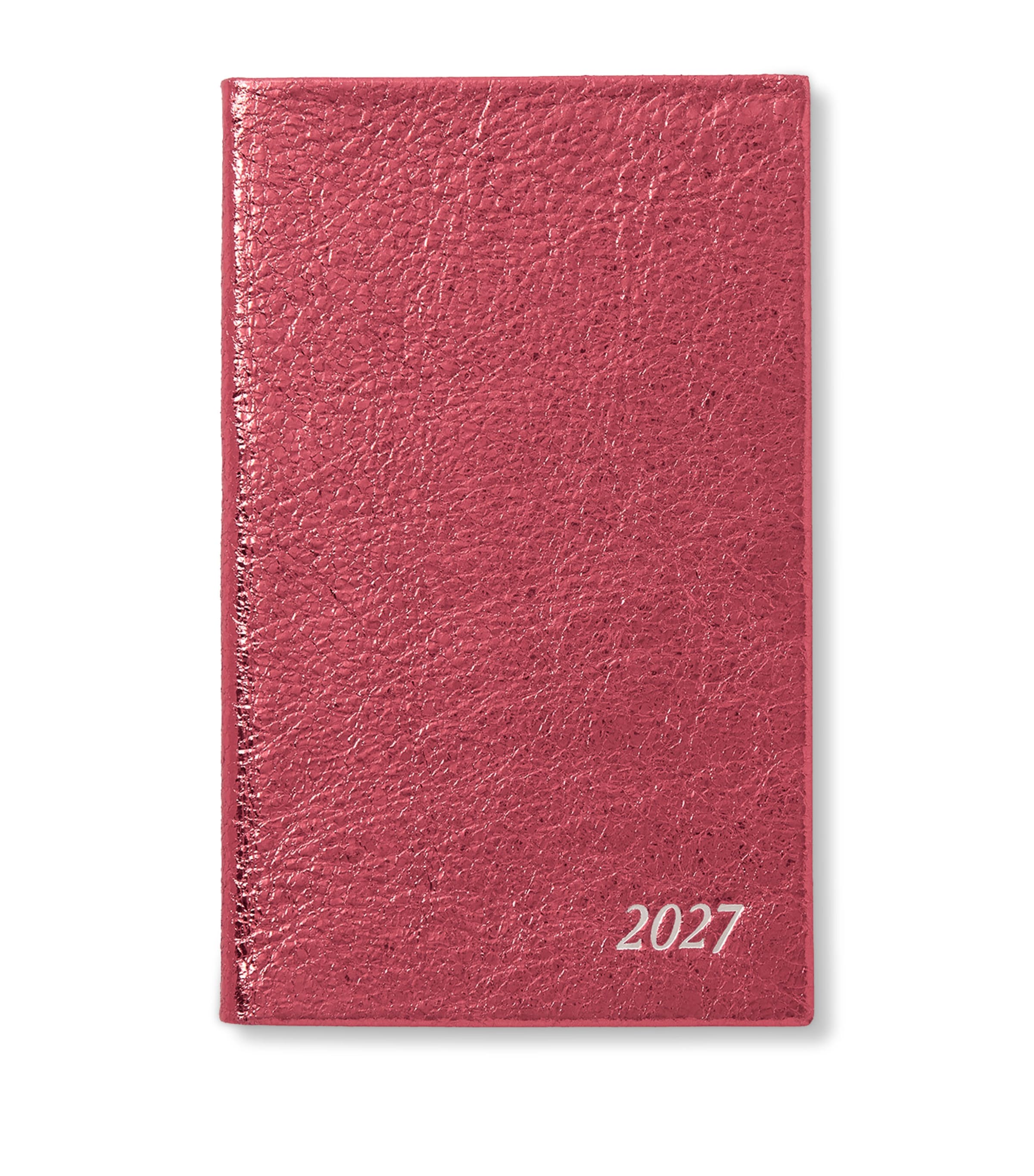 Smythson Leather Panama Weekly Diary 2027 Metallic Rose Image 1