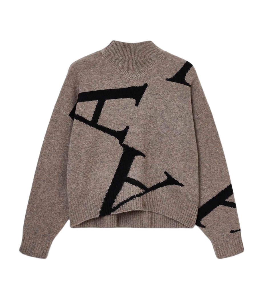 A Star Rollneck Sweater DOE BROWN/BLACK Image 1