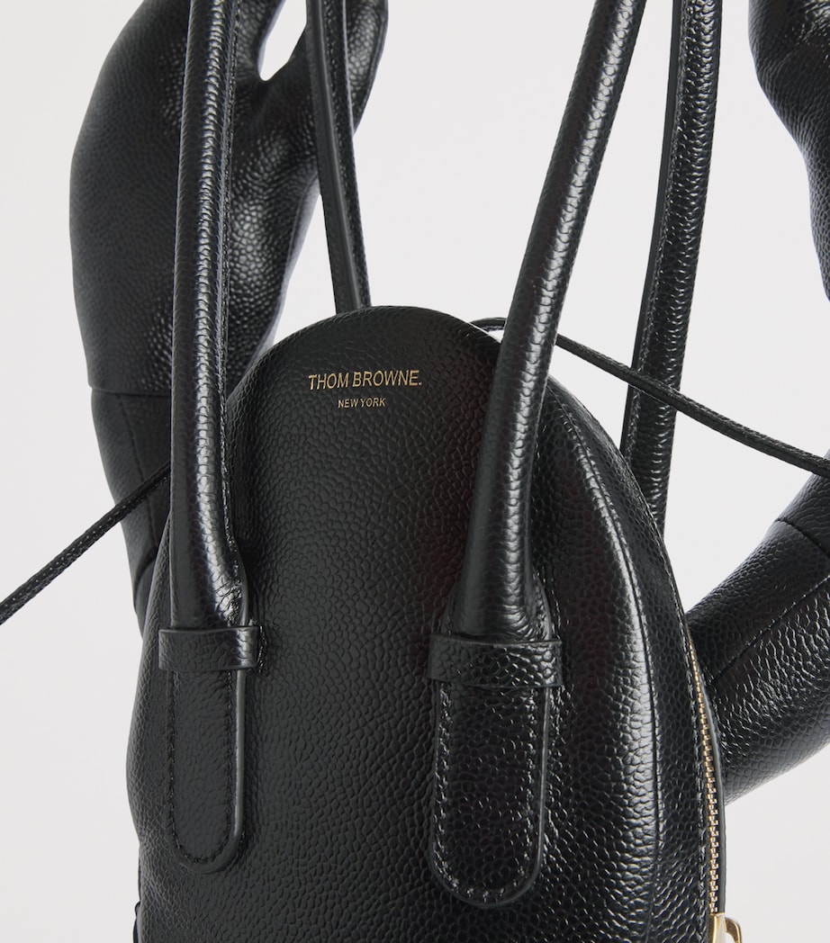 Thom Browne Pebble Grain Leather Lobster Bag Black Image 7