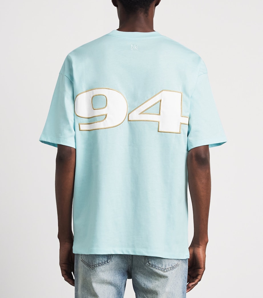 AMIRI Mens Cotton Sport 94 T-Shirt Sky Image 5