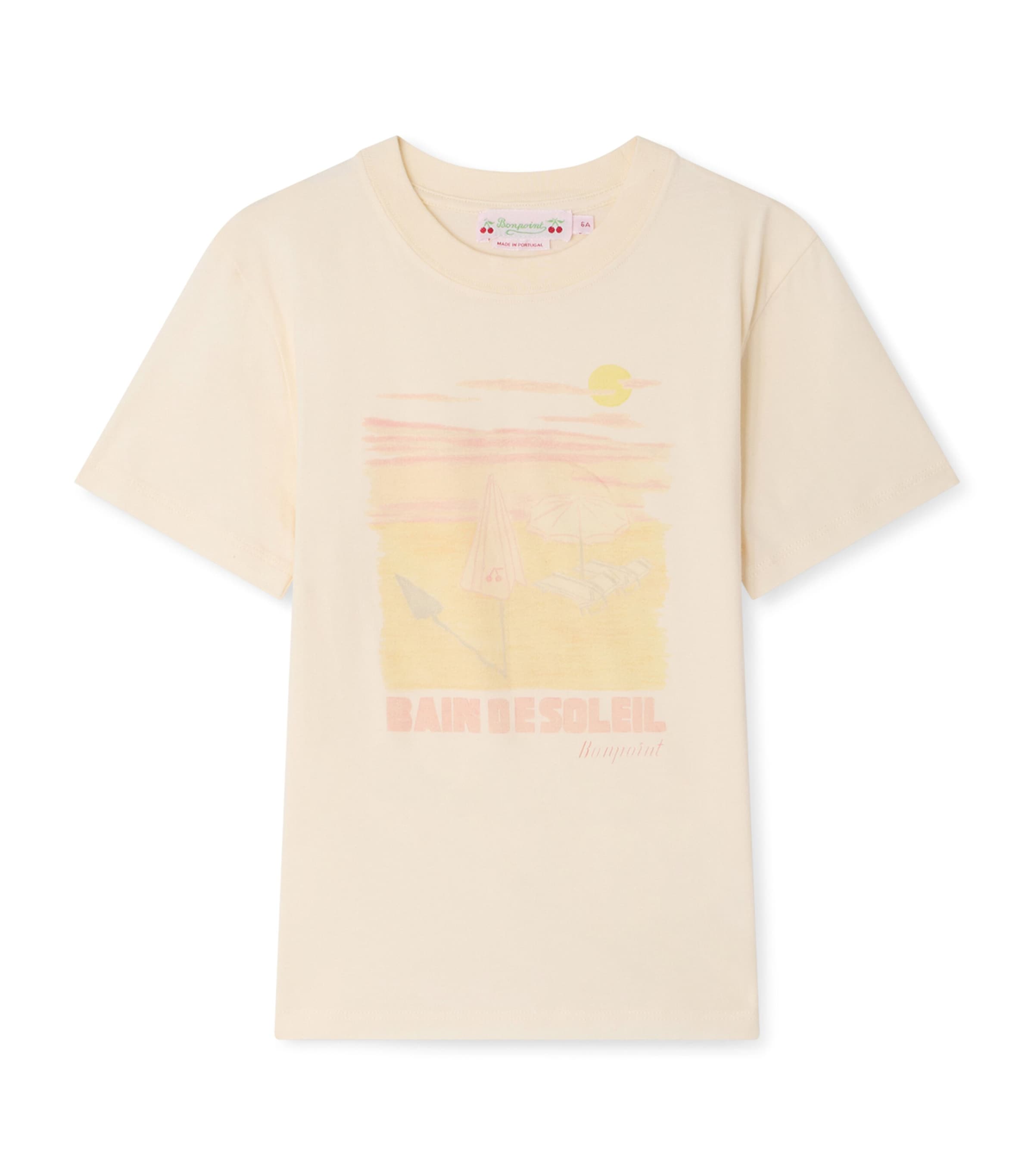 Bonpoint Cotton Graphic Thida T-Shirt (10-14 Years) Upb Ecru Image 1