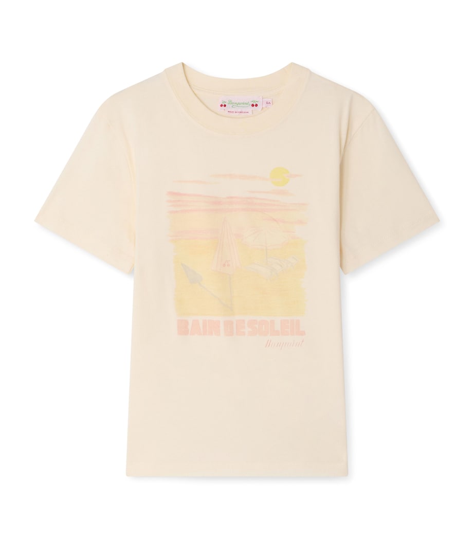 Bonpoint Cotton Graphic Thida T-Shirt (10-14 Years) Upb Ecru Image 1