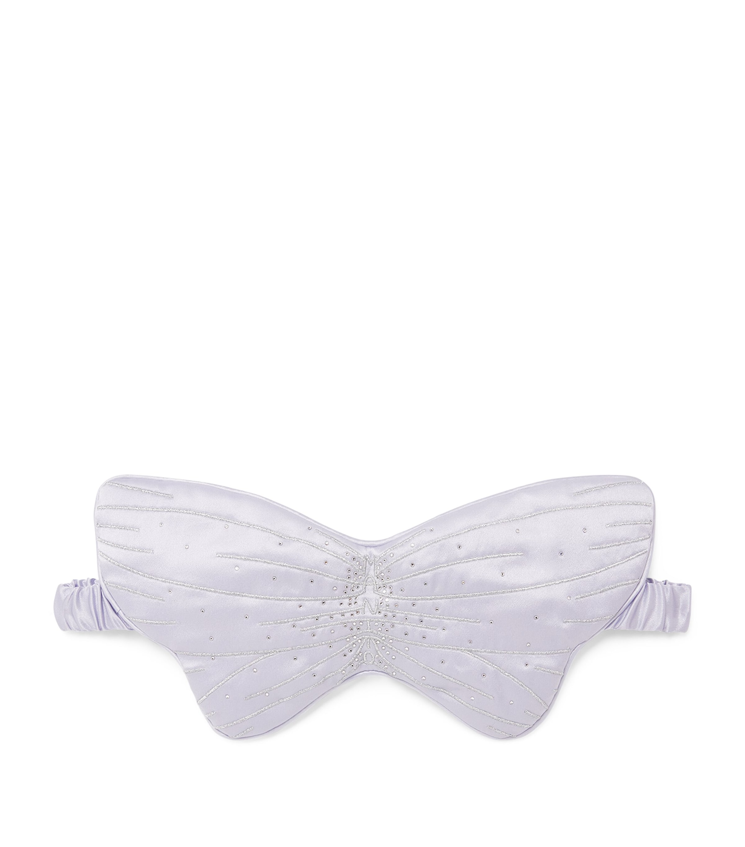 Manito Mulberry Silk Butterfly Eye Mask In Purple