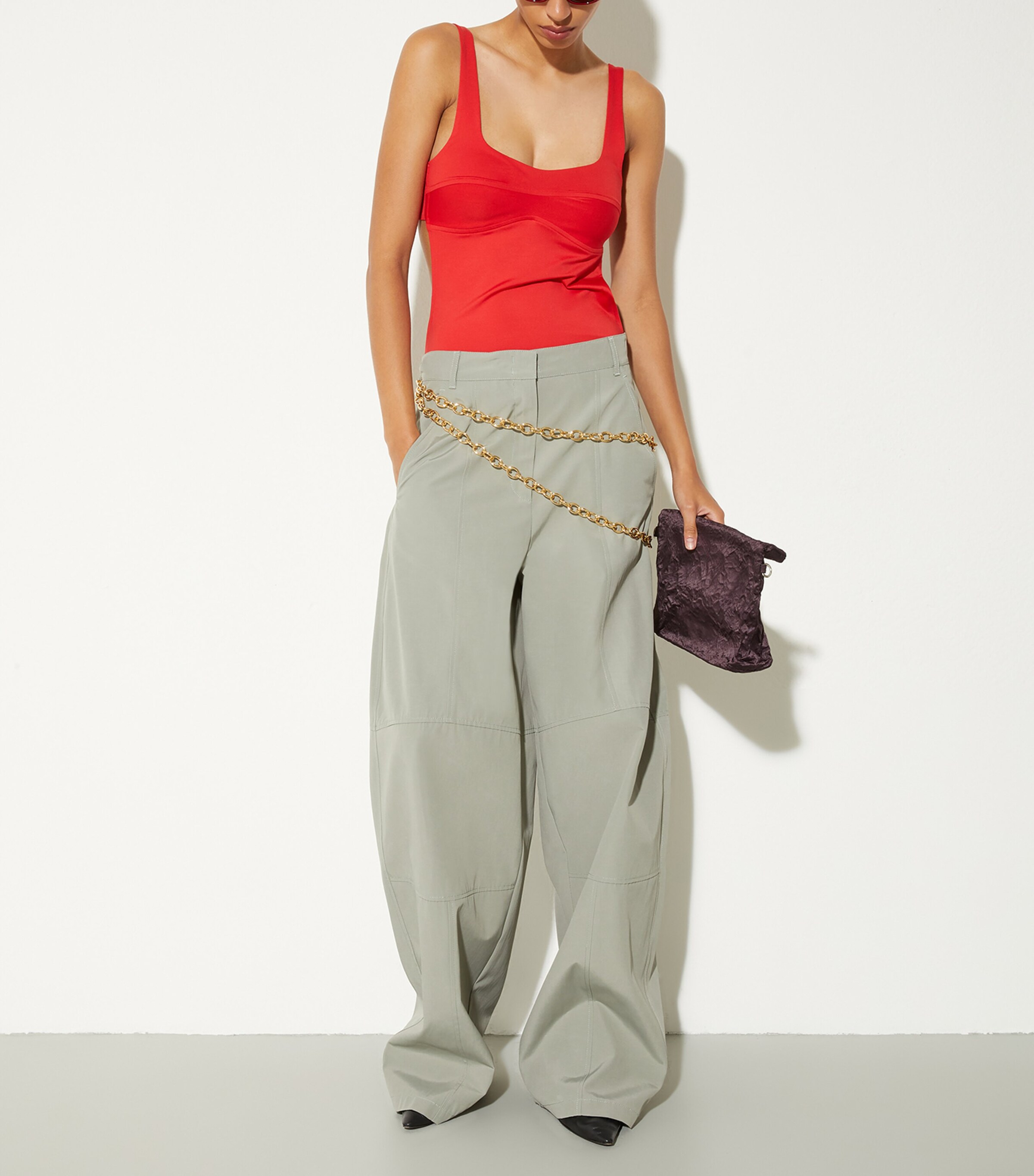 MAX&Co. Womens Relaxed Trousers Sage Image 2