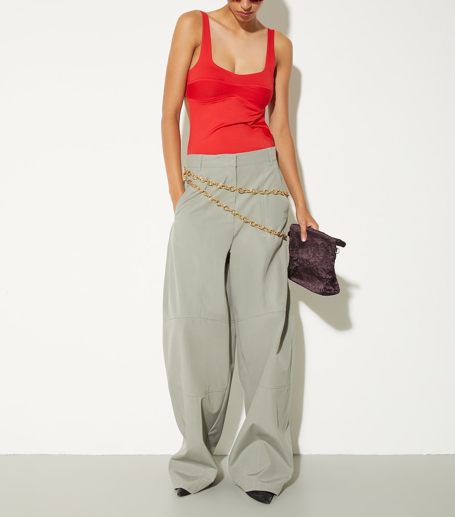 MAX&Co. Womens Relaxed Trousers Sage Image 2