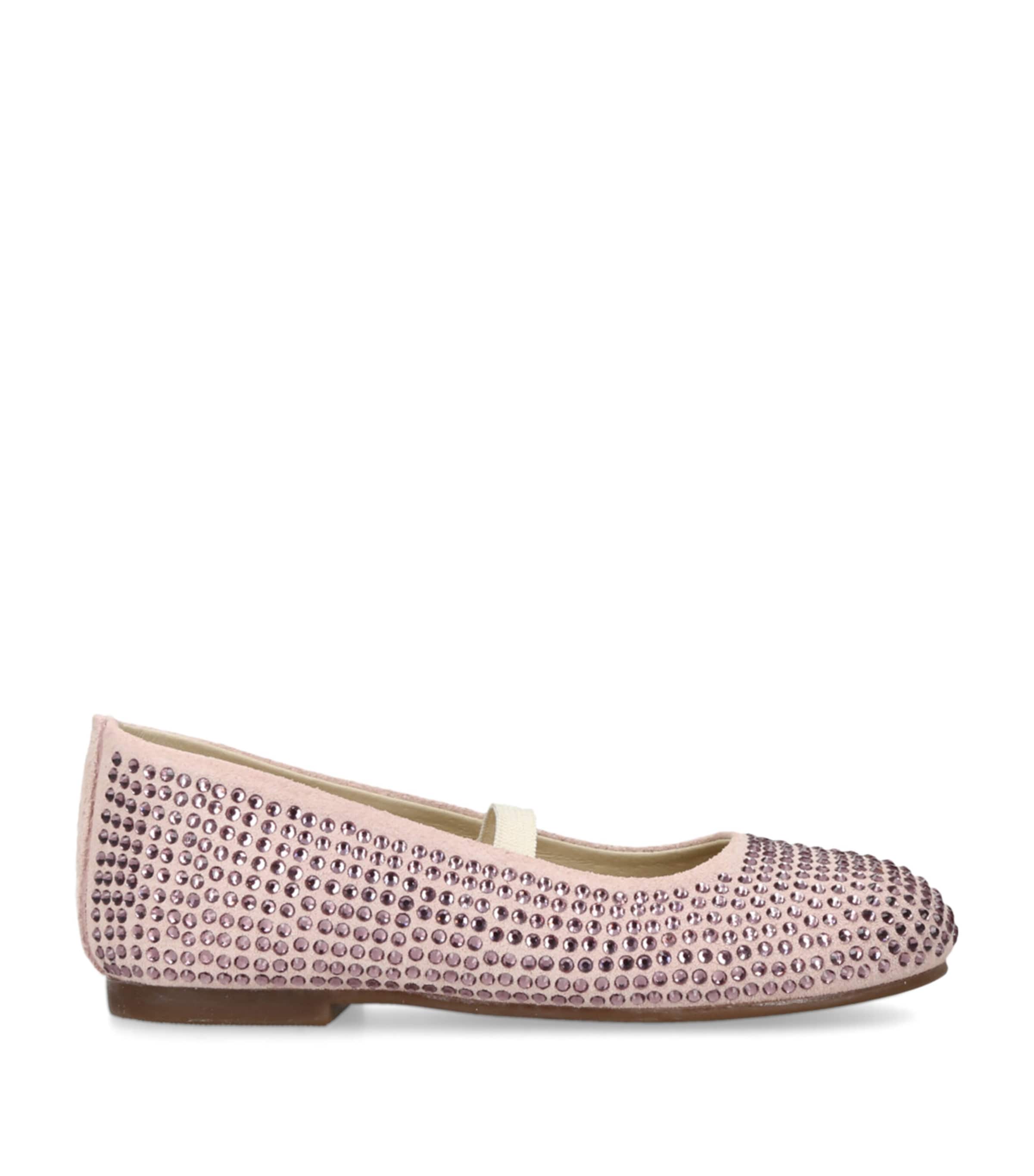 Babywalker Crystal-embellished Mary Janes In Pink