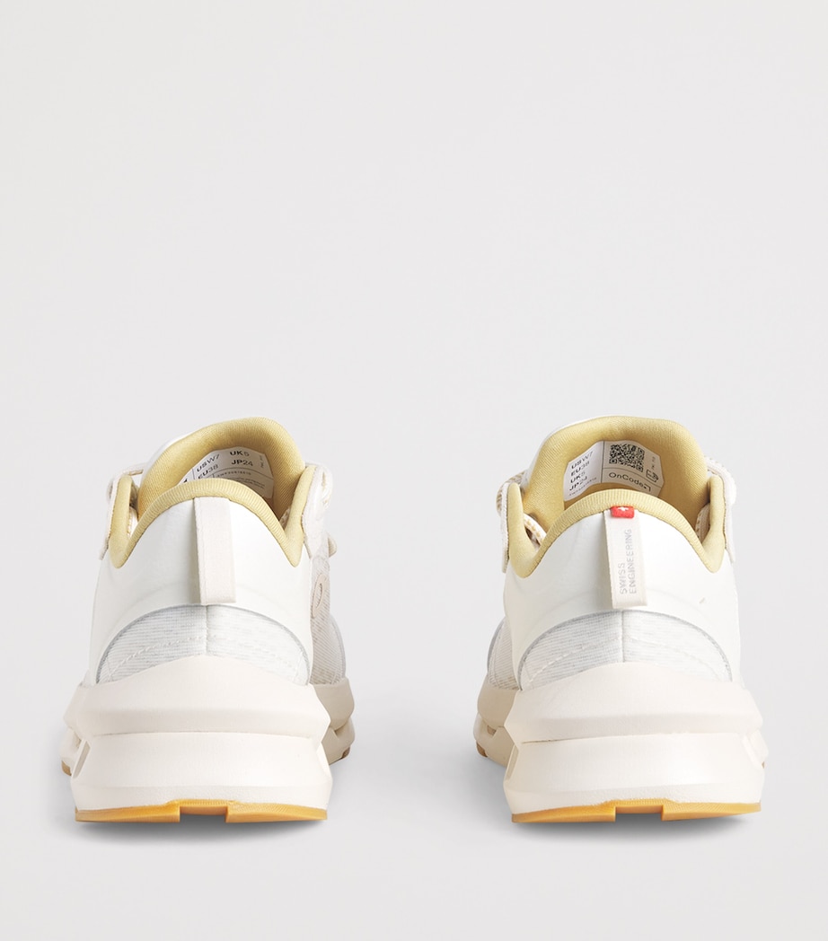 On Womens Cloudzone Moon Sneakers Ivory Putty Image 4