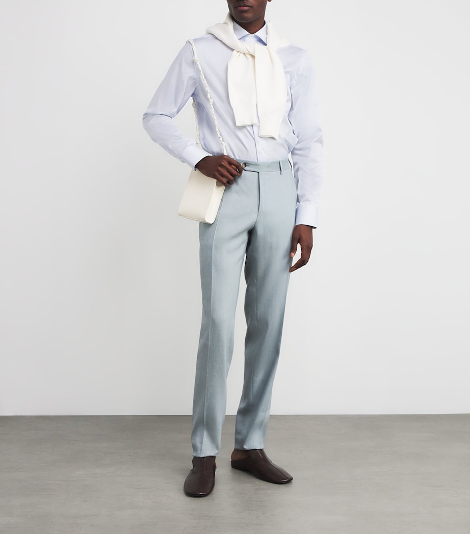 Cotton Stripe Shirt 401 Image 2